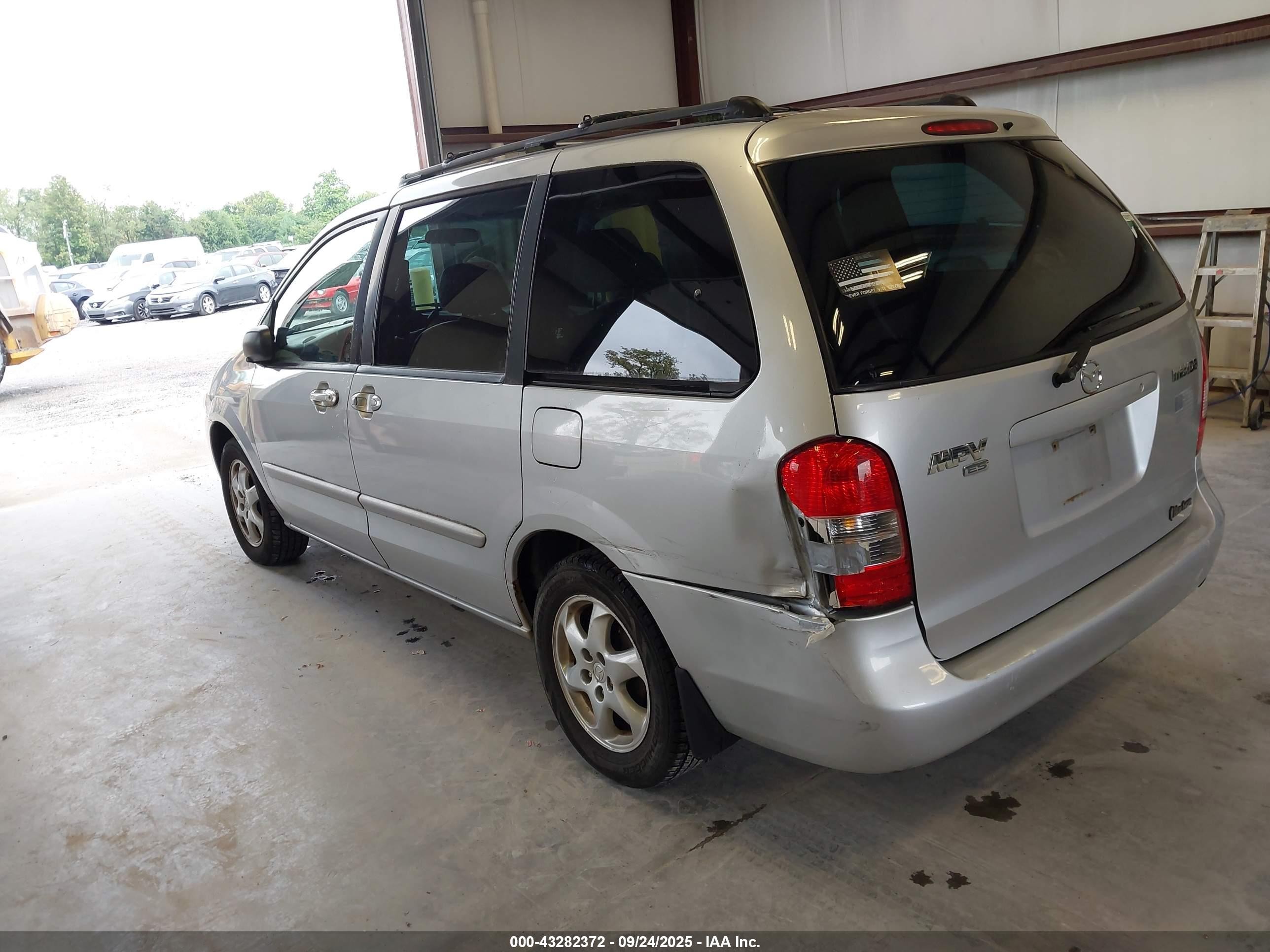 2000 Mazda Mpv Dx/es/lx Silver vin: JM3LW28G9Y0131908