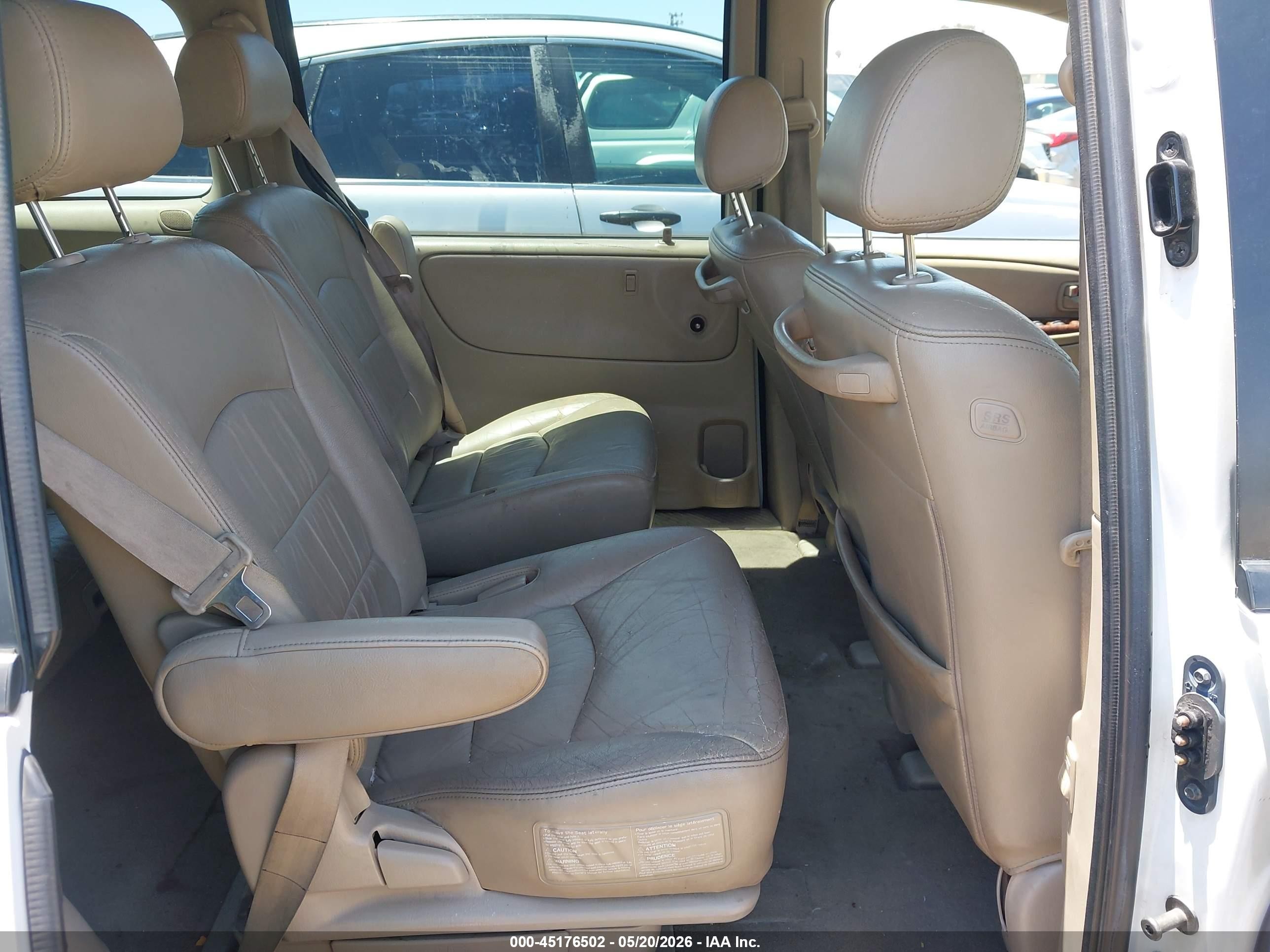2002 Mazda Mpv Es/lx White vin: JM3LW28J020324919