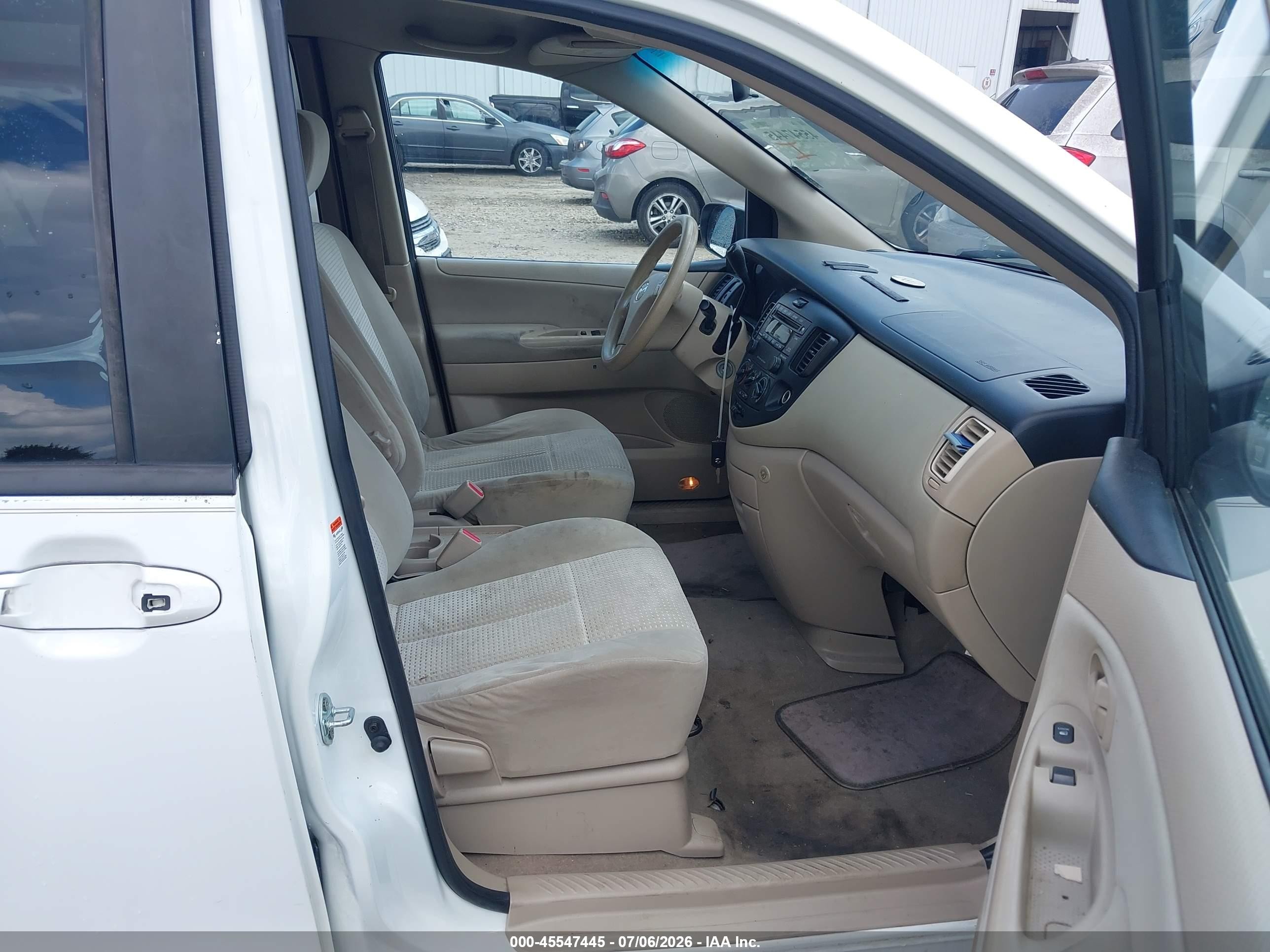 2005 Mazda Mpv Lx White vin: JM3LW28J050554450