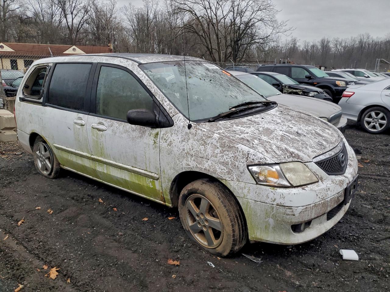 2003 Mazda Mpv Wagon White vin: JM3LW28J230341089