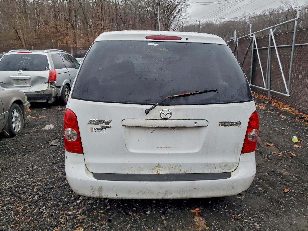 2003 Mazda Mpv Wagon White vin: JM3LW28J230341089