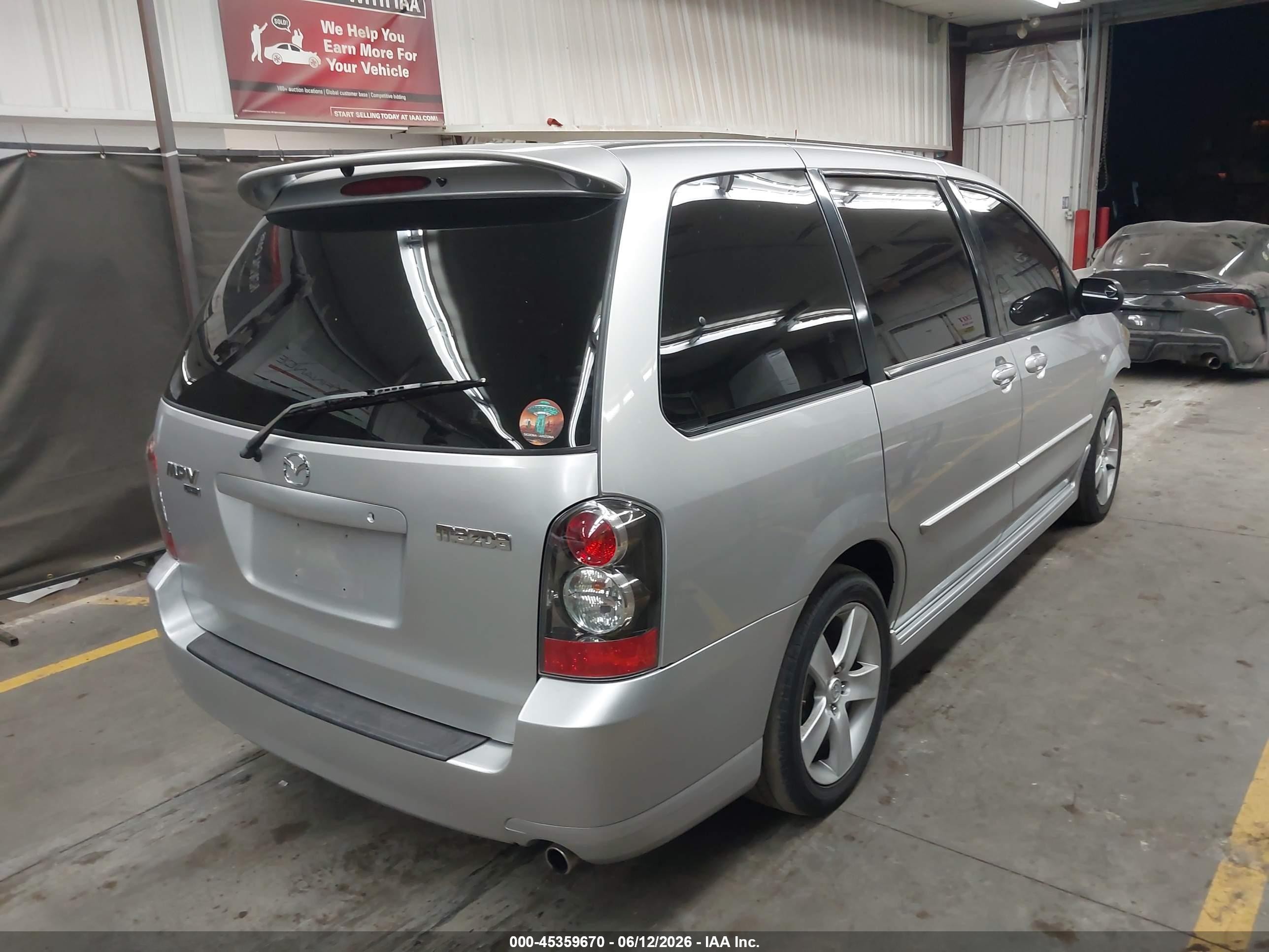 2004 Mazda Mpv Es Silver vin: JM3LW28J240503286