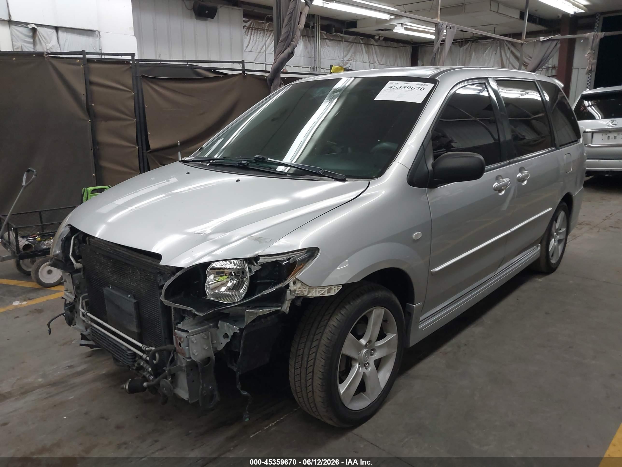 2004 Mazda Mpv Es Silver vin: JM3LW28J240503286