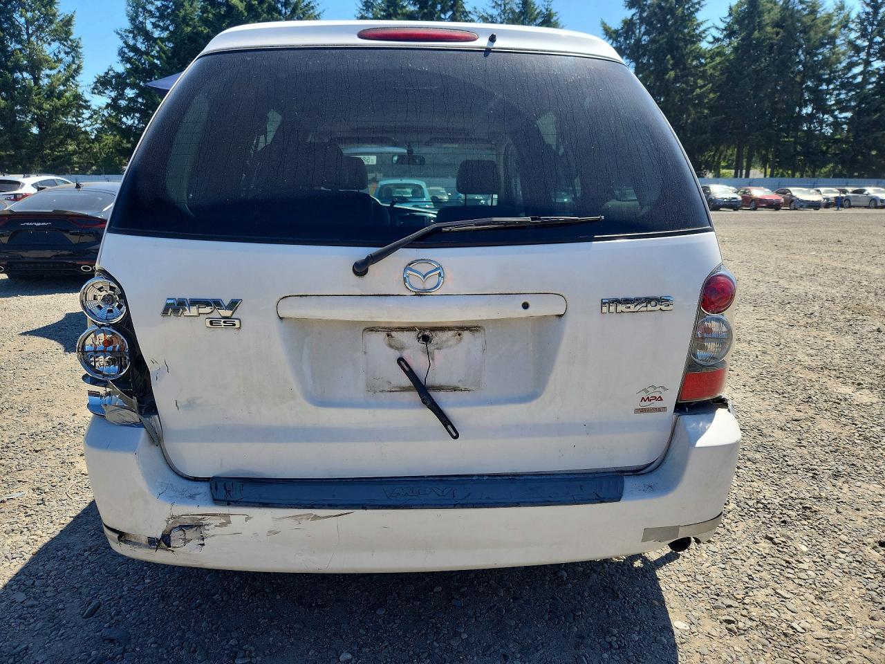 2006 Mazda Mpv Wagon White vin: JM3LW28J360569459