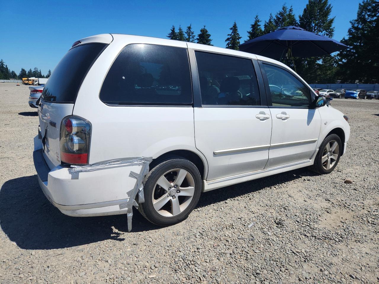 2006 Mazda Mpv Wagon White vin: JM3LW28J360569459