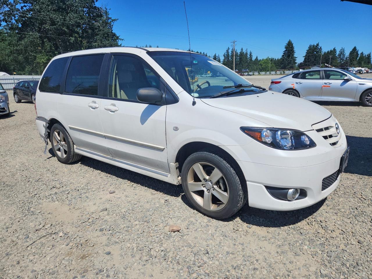 2006 Mazda Mpv Wagon White vin: JM3LW28J360569459