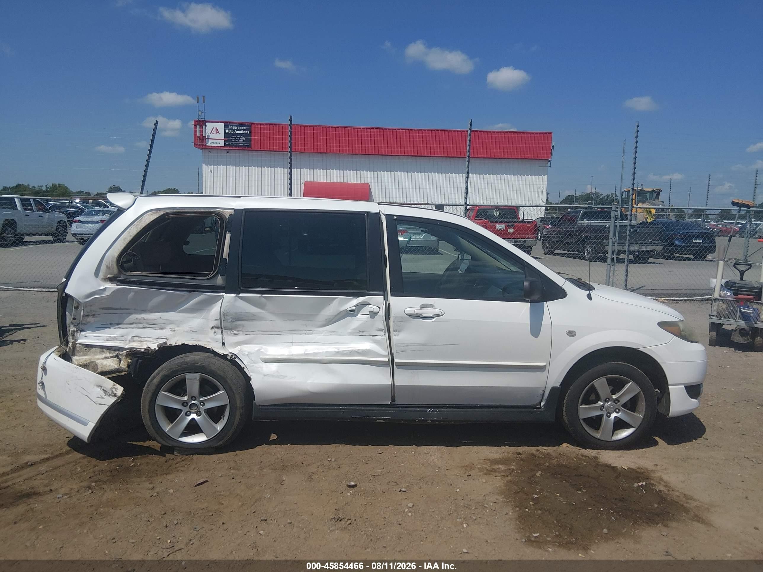 2004 Mazda Mpv Lx White vin: JM3LW28J540500981