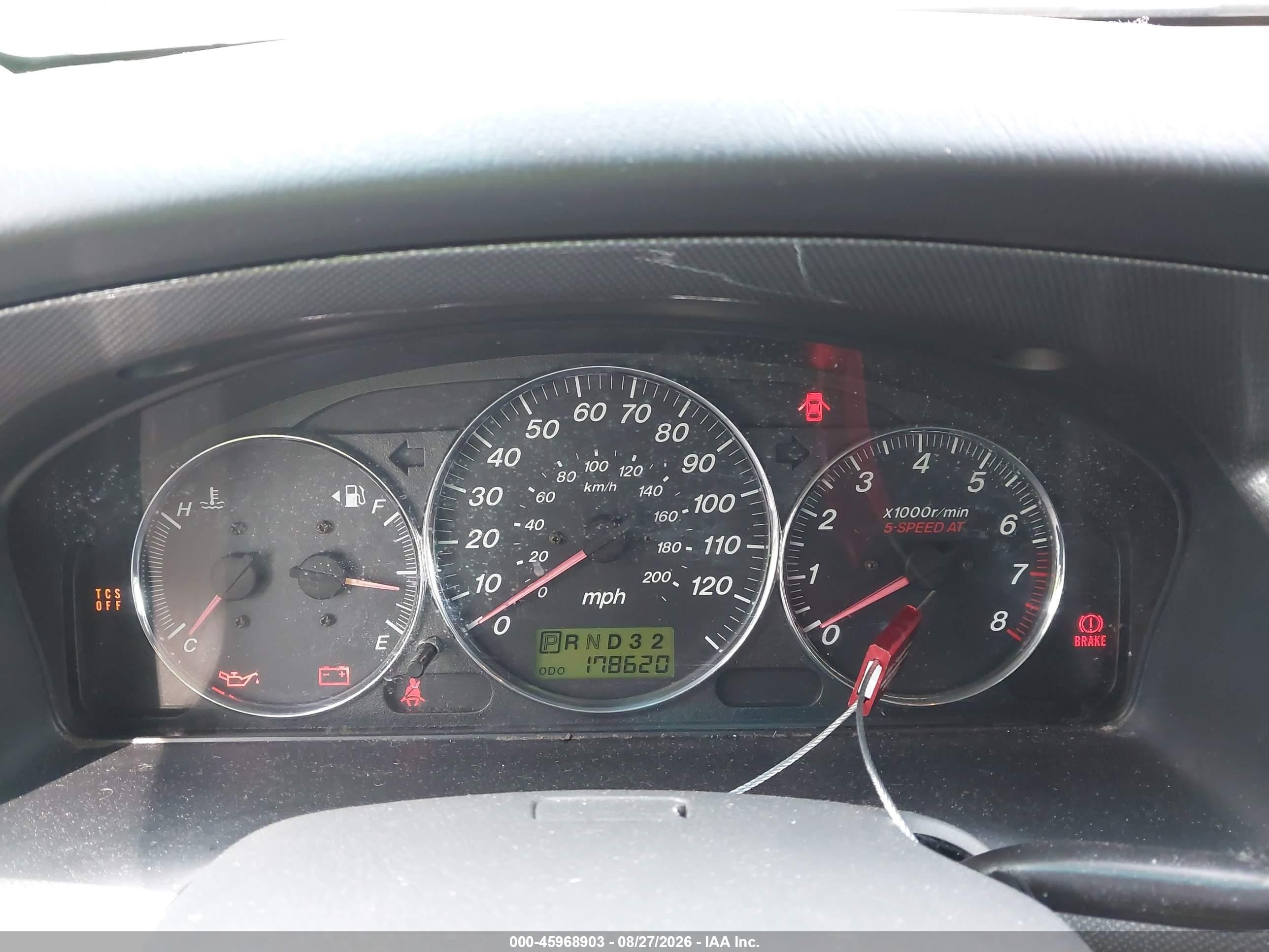 2004 Mazda Mpv Es Серый vin: JM3LW28J540518171
