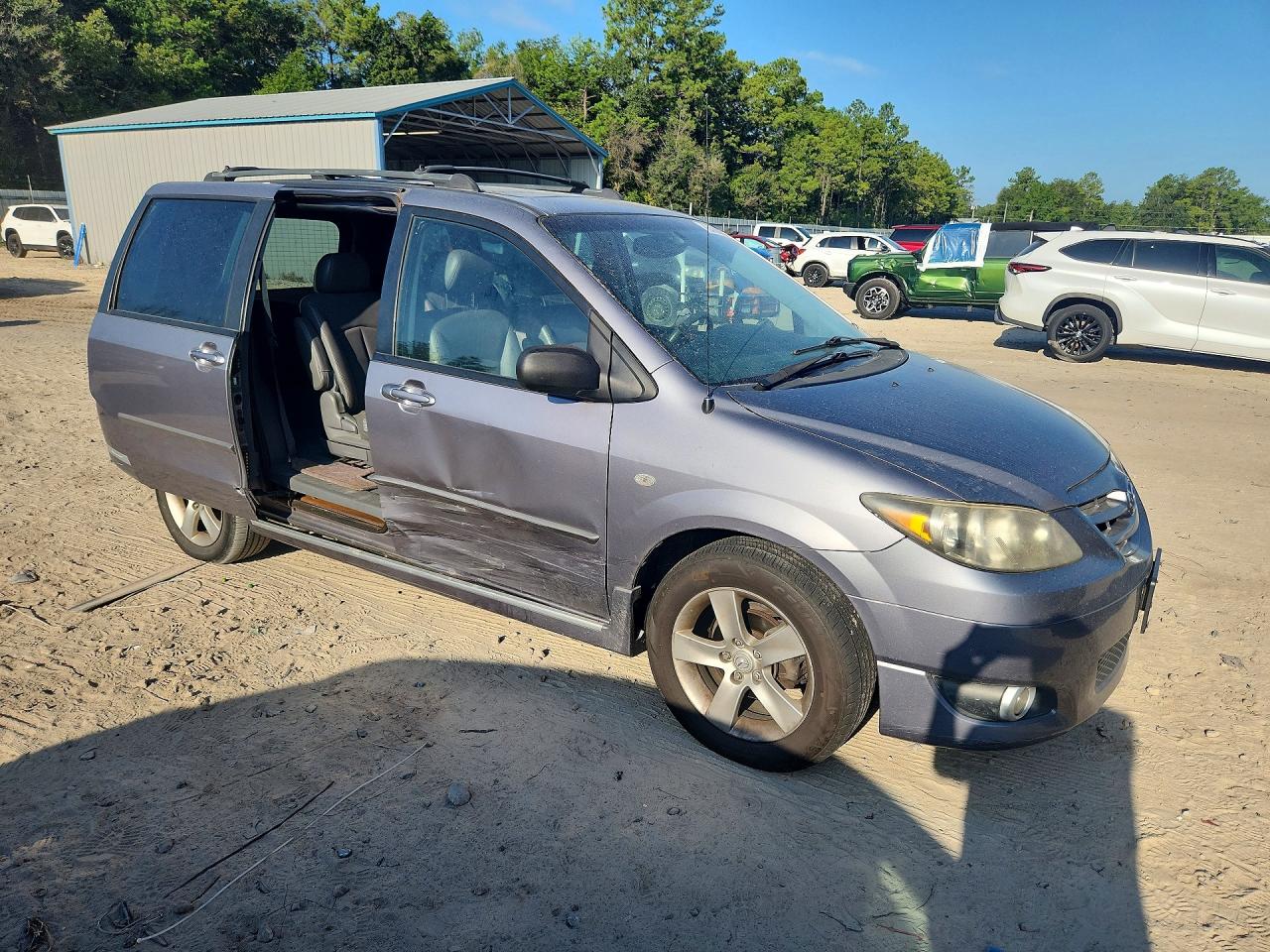 2004 Mazda Mpv Wagon Gray vin: JM3LW28J740531326