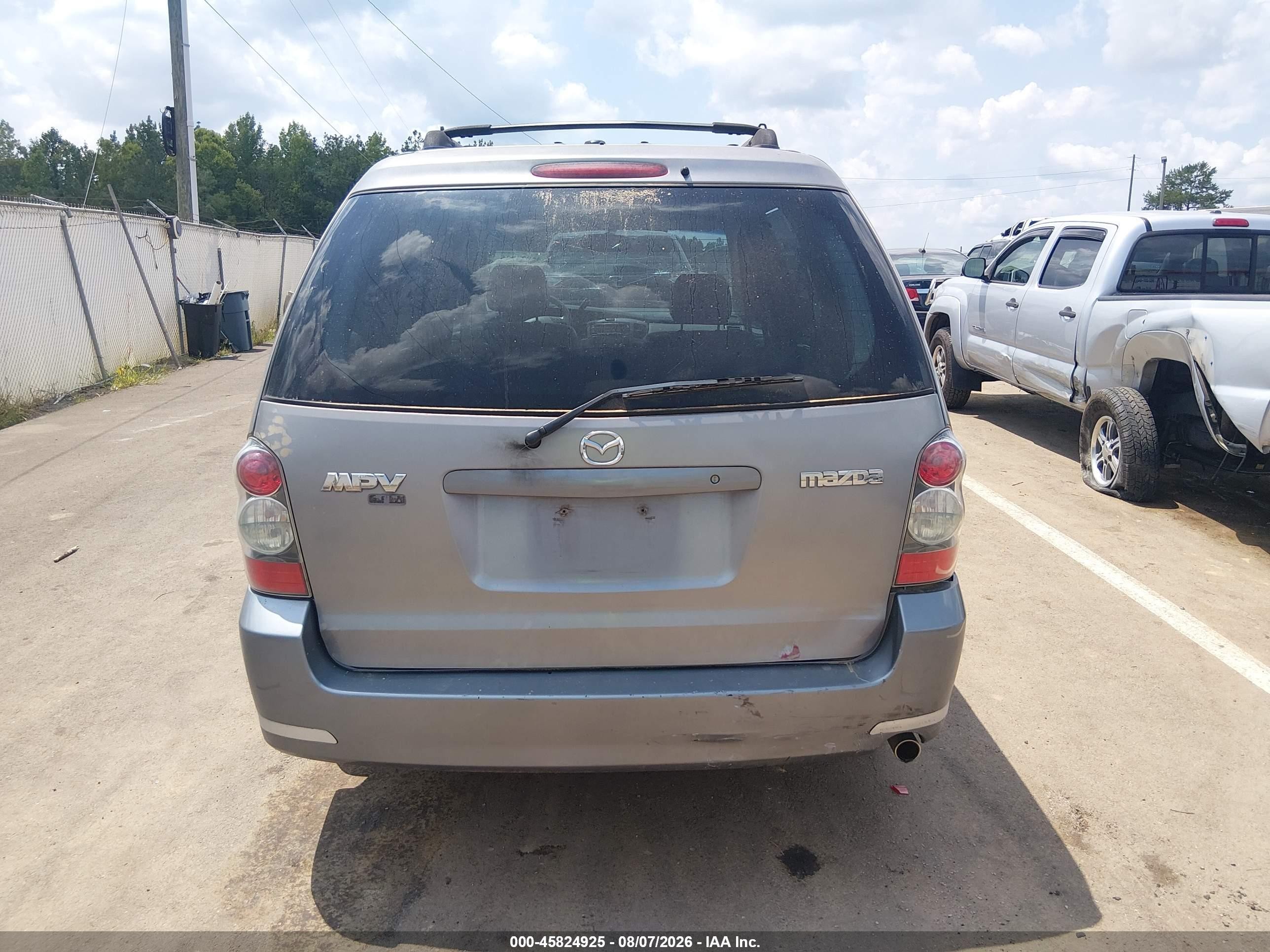 2005 Mazda Mpv Es Серый vin: JM3LW28J750533000
