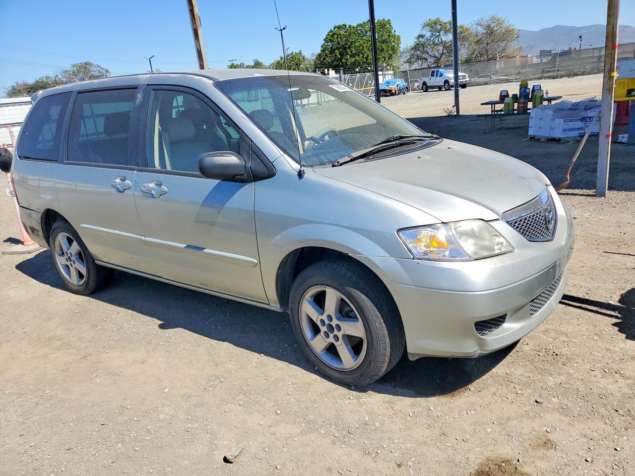 2003 Mazda Mpv Wagon Silver vin: JM3LW28J830355403