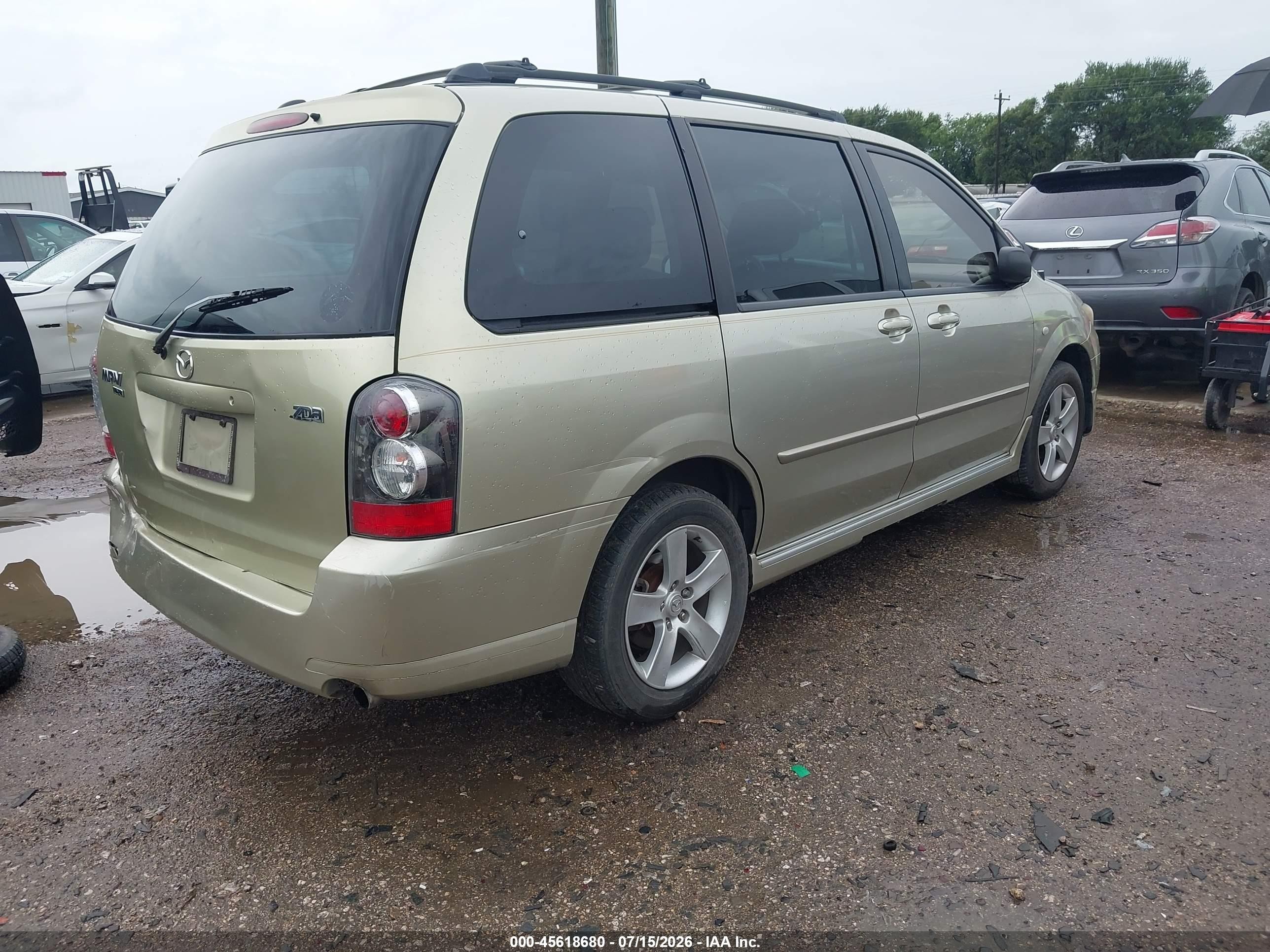 2004 Mazda Mpv Lx Beige vin: JM3LW28J840520464