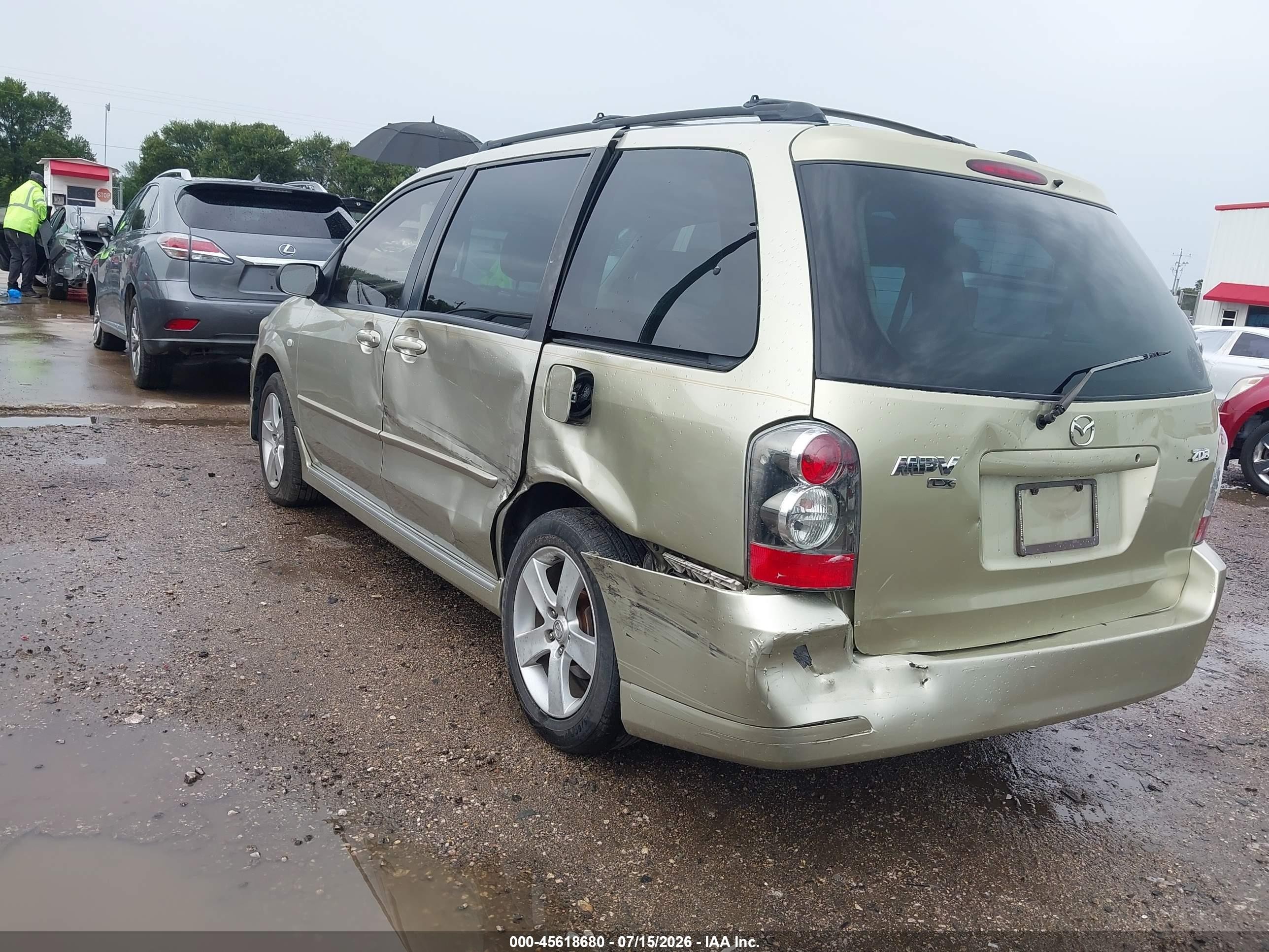 2004 Mazda Mpv Lx Beige vin: JM3LW28J840520464