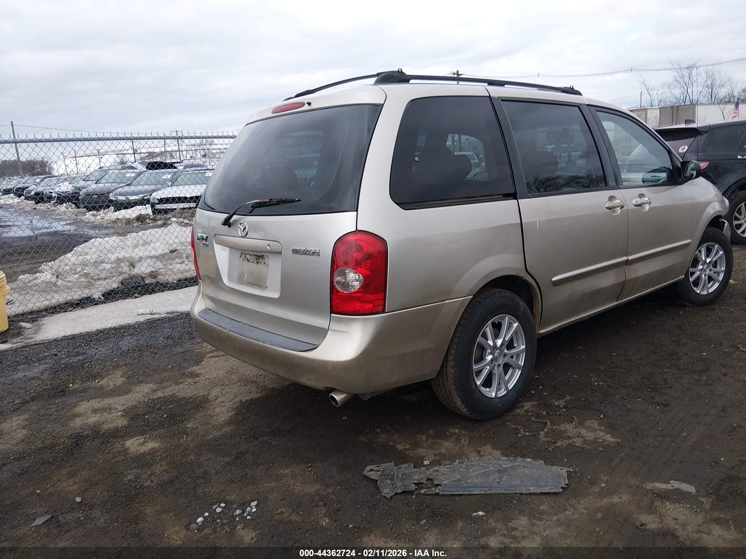 2003 Mazda Mpv Es/lx/lx-sv Beige vin: JM3LW28J930360559