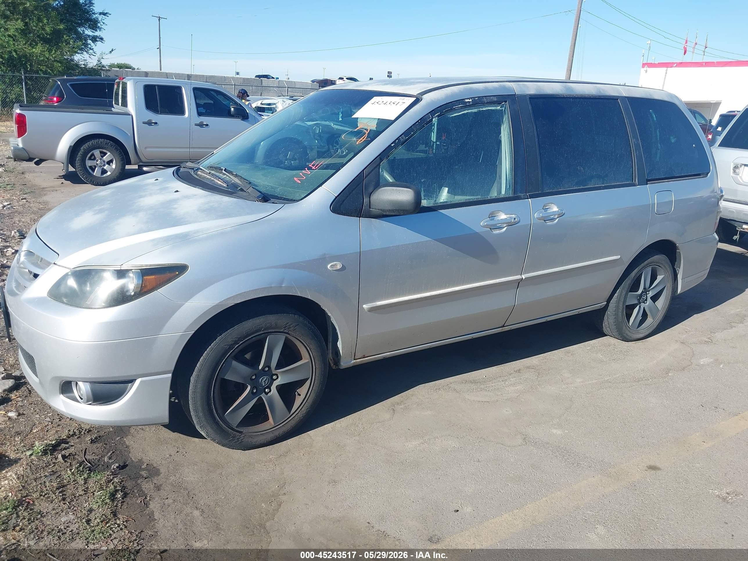 2004 Mazda Mpv Wagon Silver vin: JM3LW28J940526581