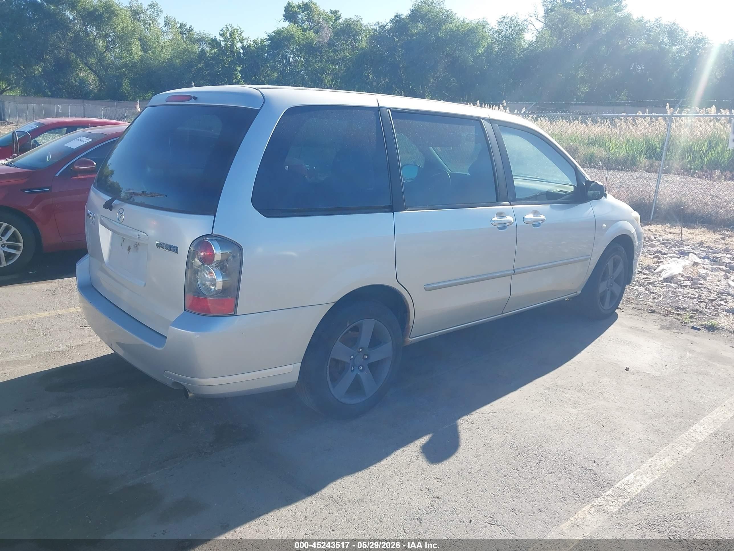 2004 Mazda Mpv Wagon Silver vin: JM3LW28J940526581