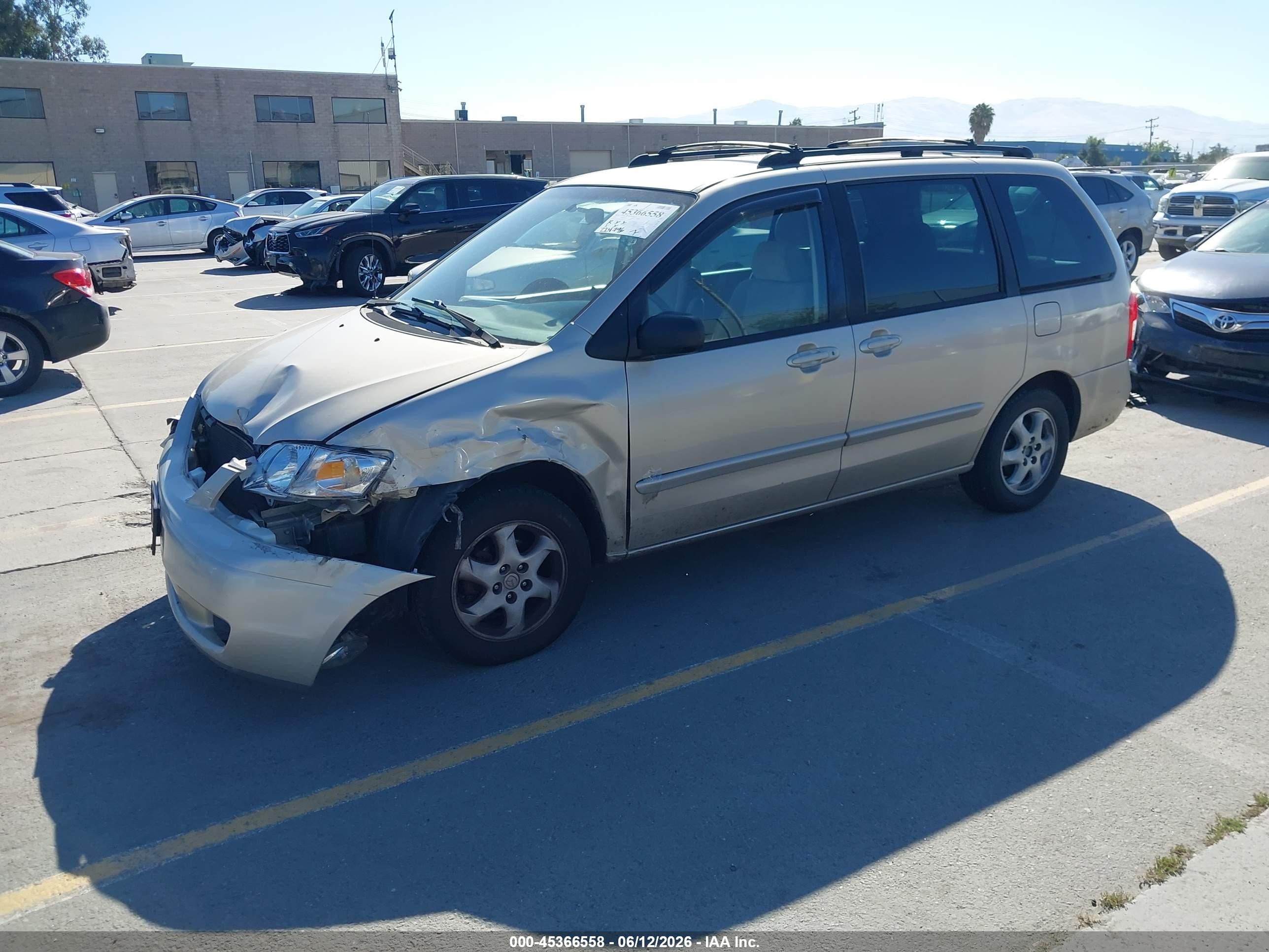 2001 Mazda Mpv Dx/es/lx Brown vin: JM3LW28Y010196645