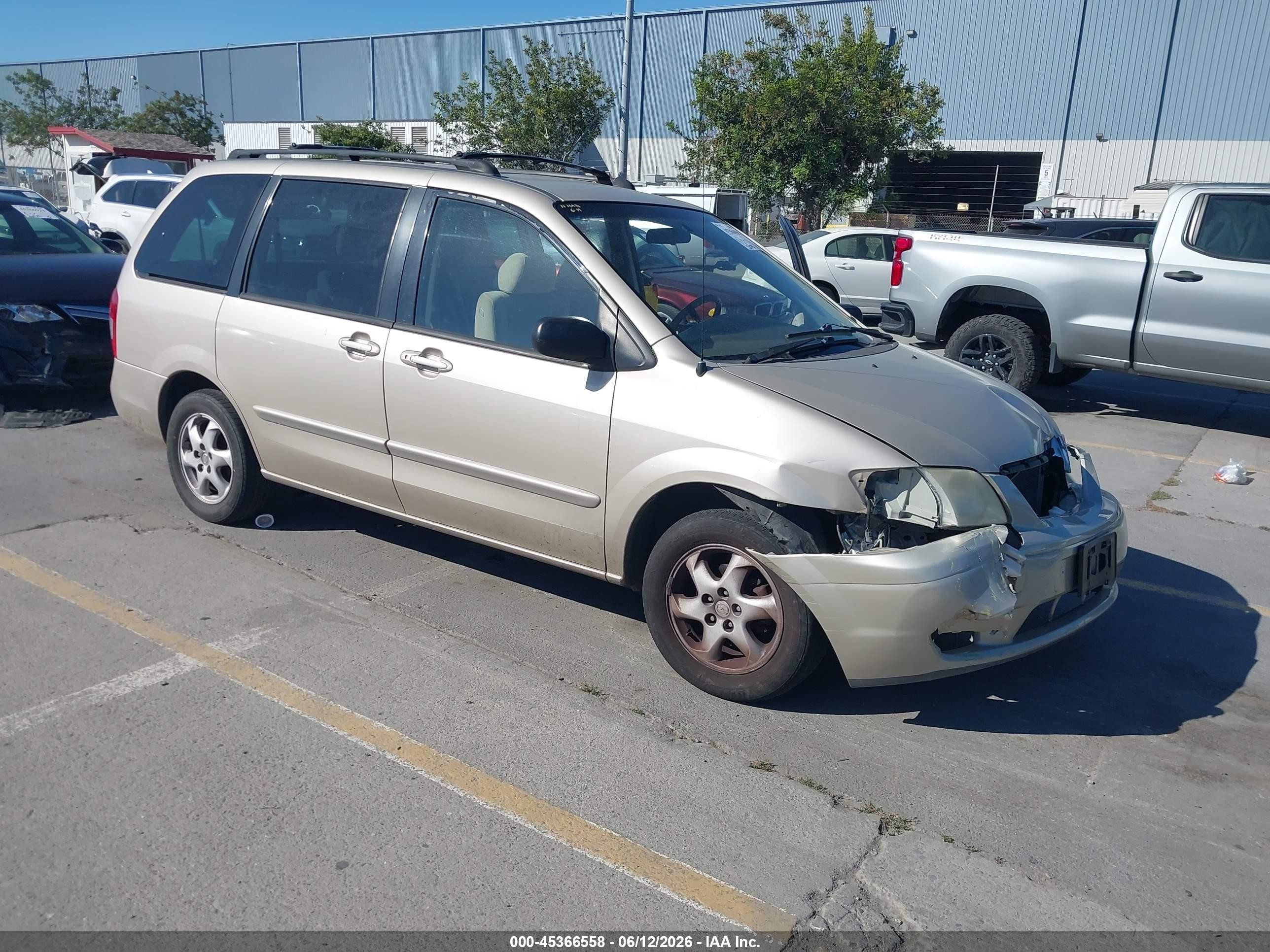 2001 Mazda Mpv Dx/es/lx Brown vin: JM3LW28Y010196645