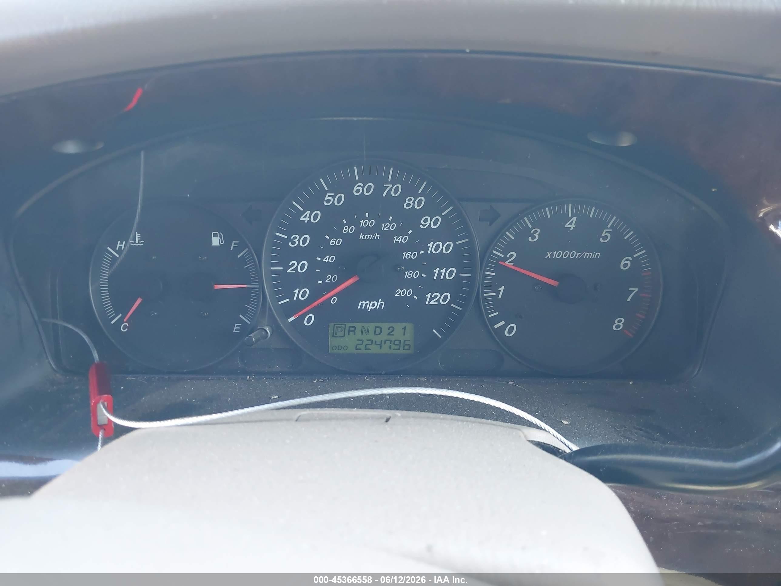 2001 Mazda Mpv Dx/es/lx Brown vin: JM3LW28Y010196645