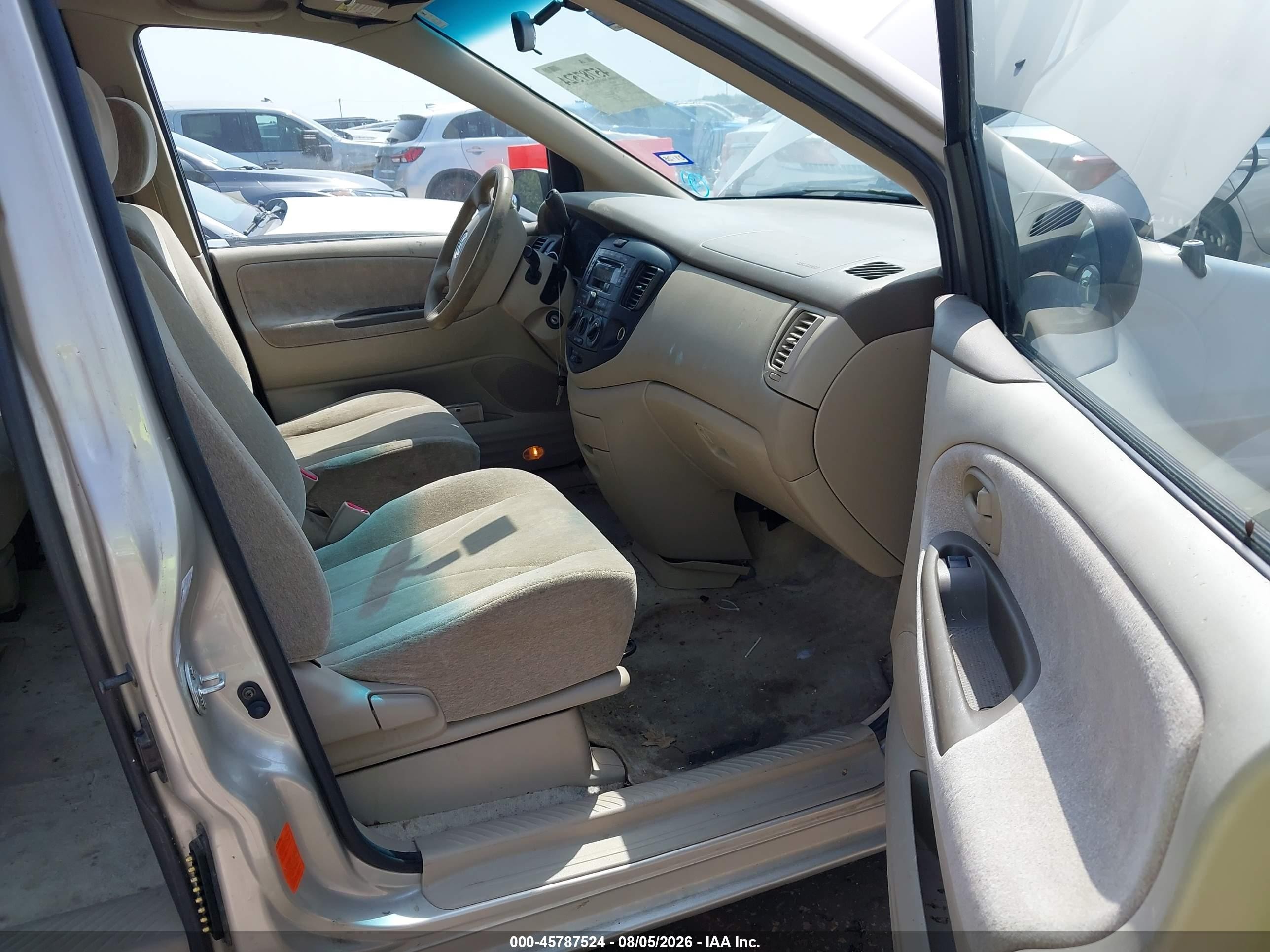 2001 Mazda Mpv Dx/es/lx Tan vin: JM3LW28Y510184569