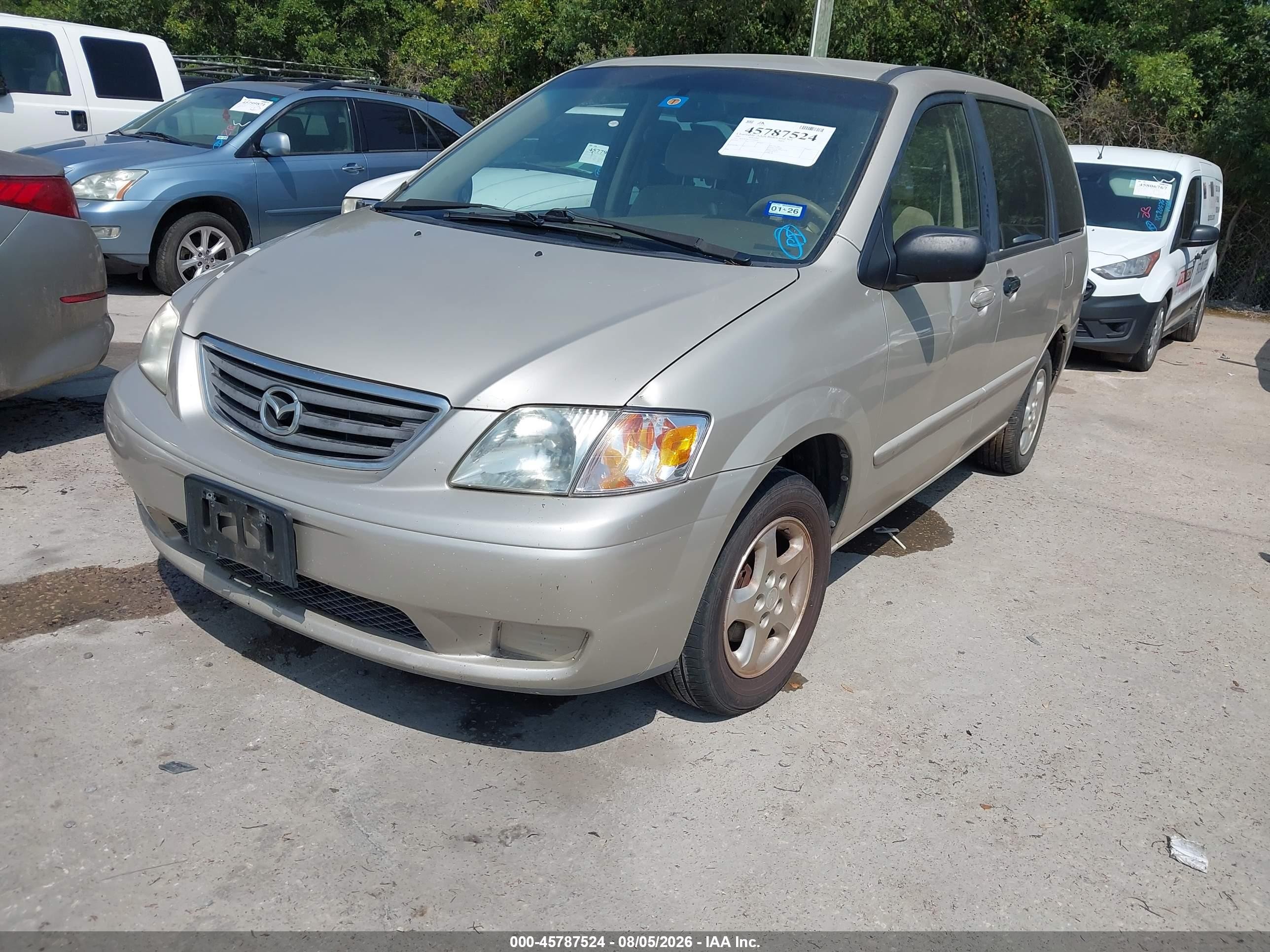 2001 Mazda Mpv Dx/es/lx Tan vin: JM3LW28Y510184569