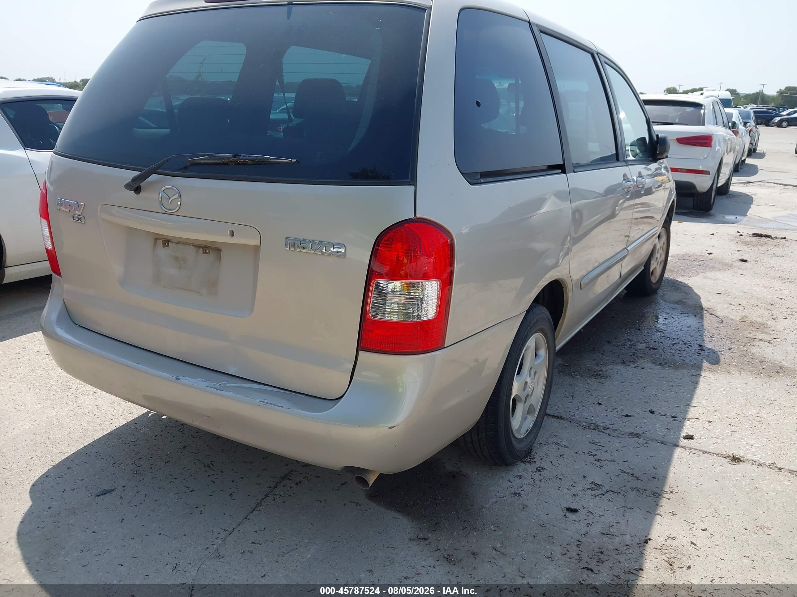 2001 Mazda Mpv Dx/es/lx Tan vin: JM3LW28Y510184569