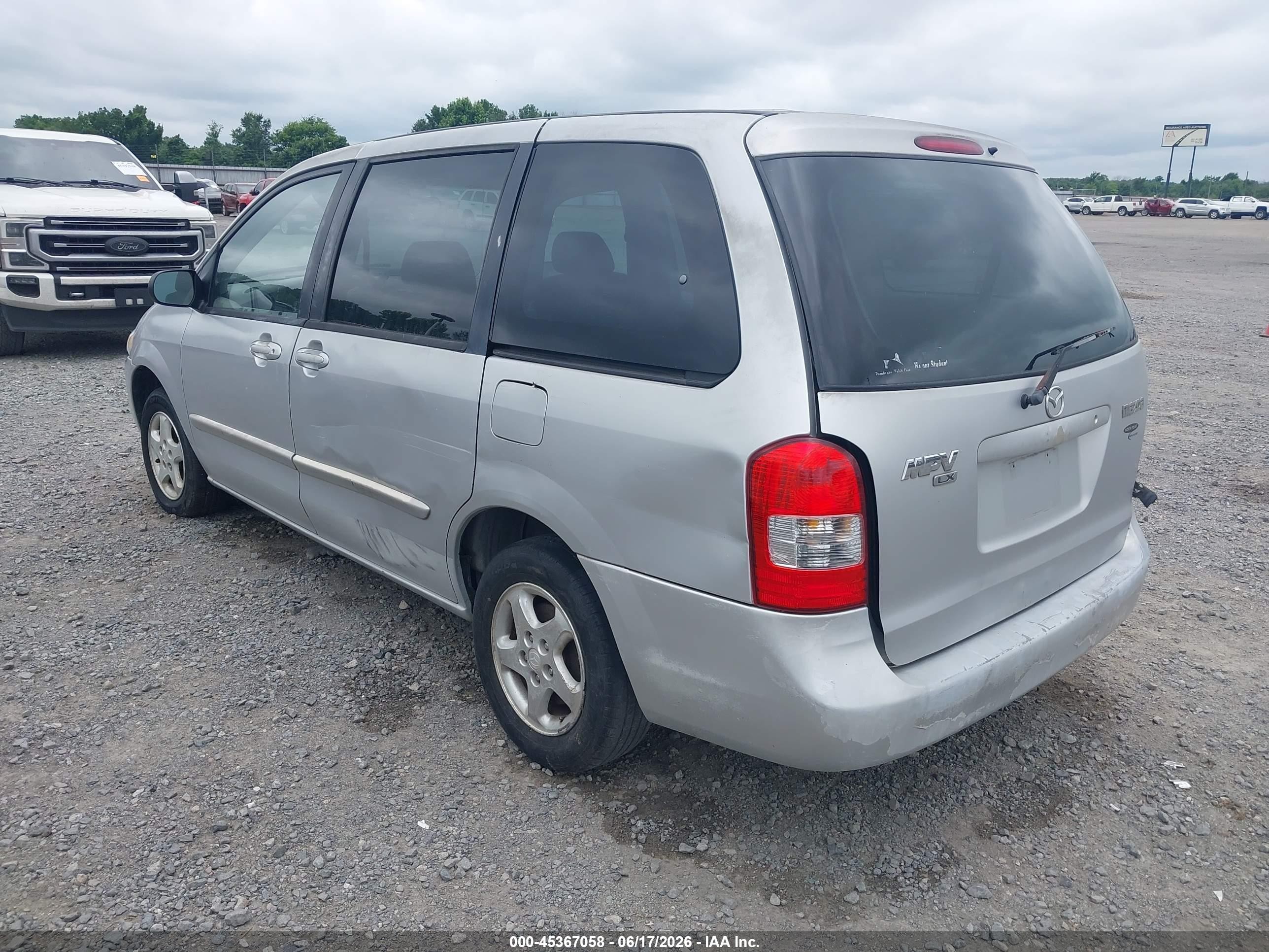 2001 Mazda Mpv Dx/es/lx Silver vin: JM3LW28Y610184015