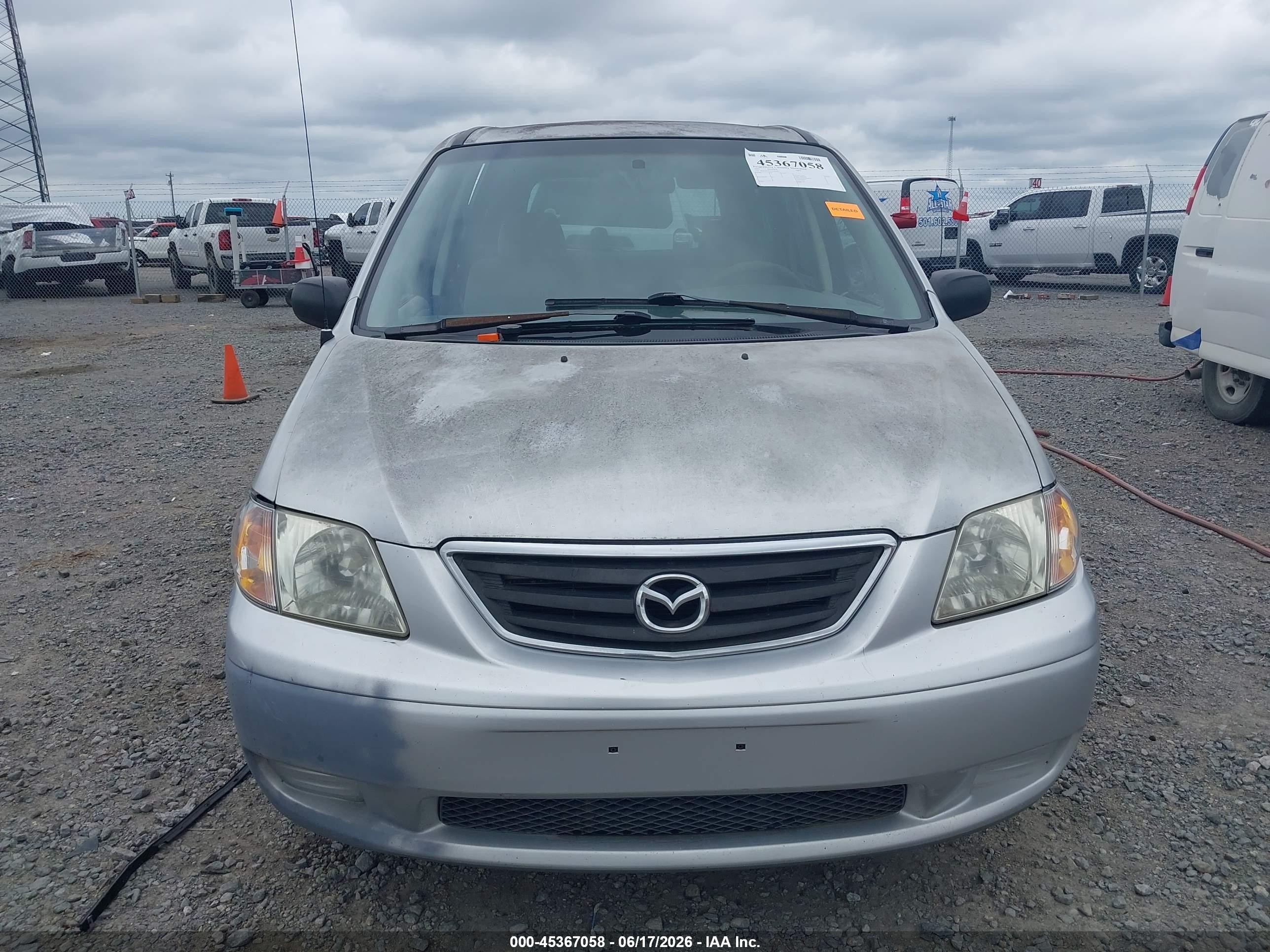 2001 Mazda Mpv Dx/es/lx Silver vin: JM3LW28Y610184015