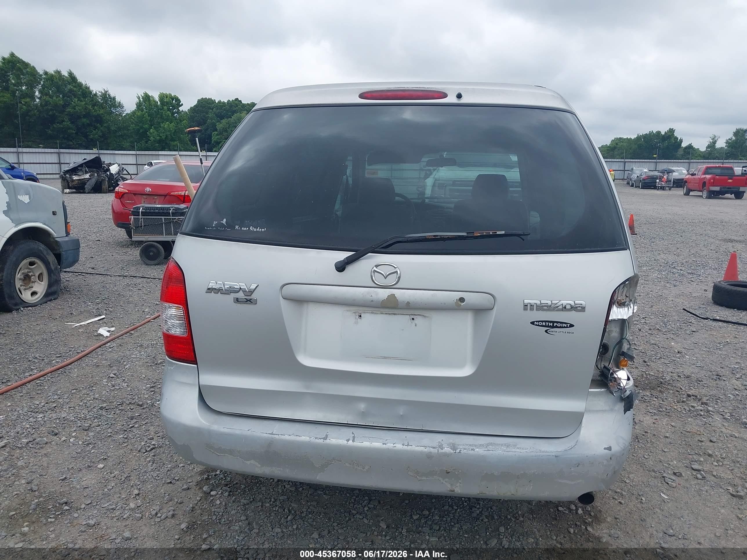 2001 Mazda Mpv Dx/es/lx Silver vin: JM3LW28Y610184015