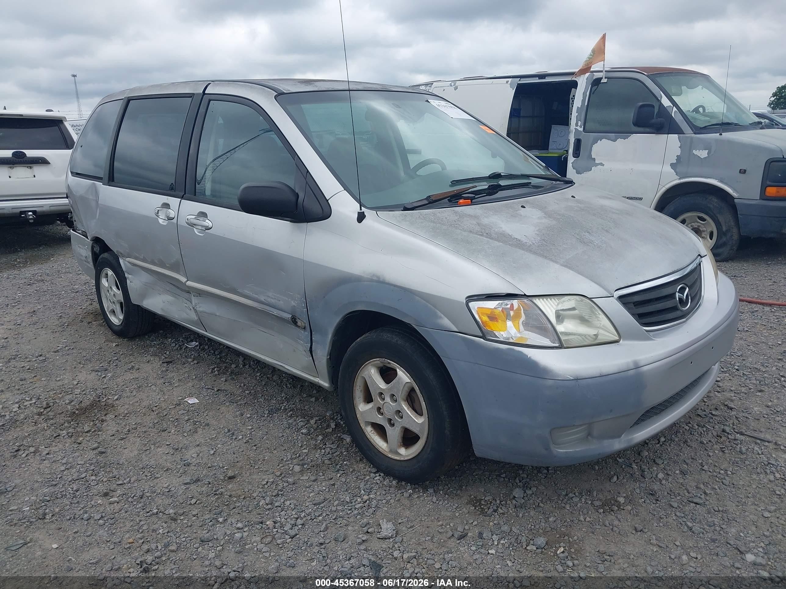 2001 Mazda Mpv Dx/es/lx Silver vin: JM3LW28Y610184015