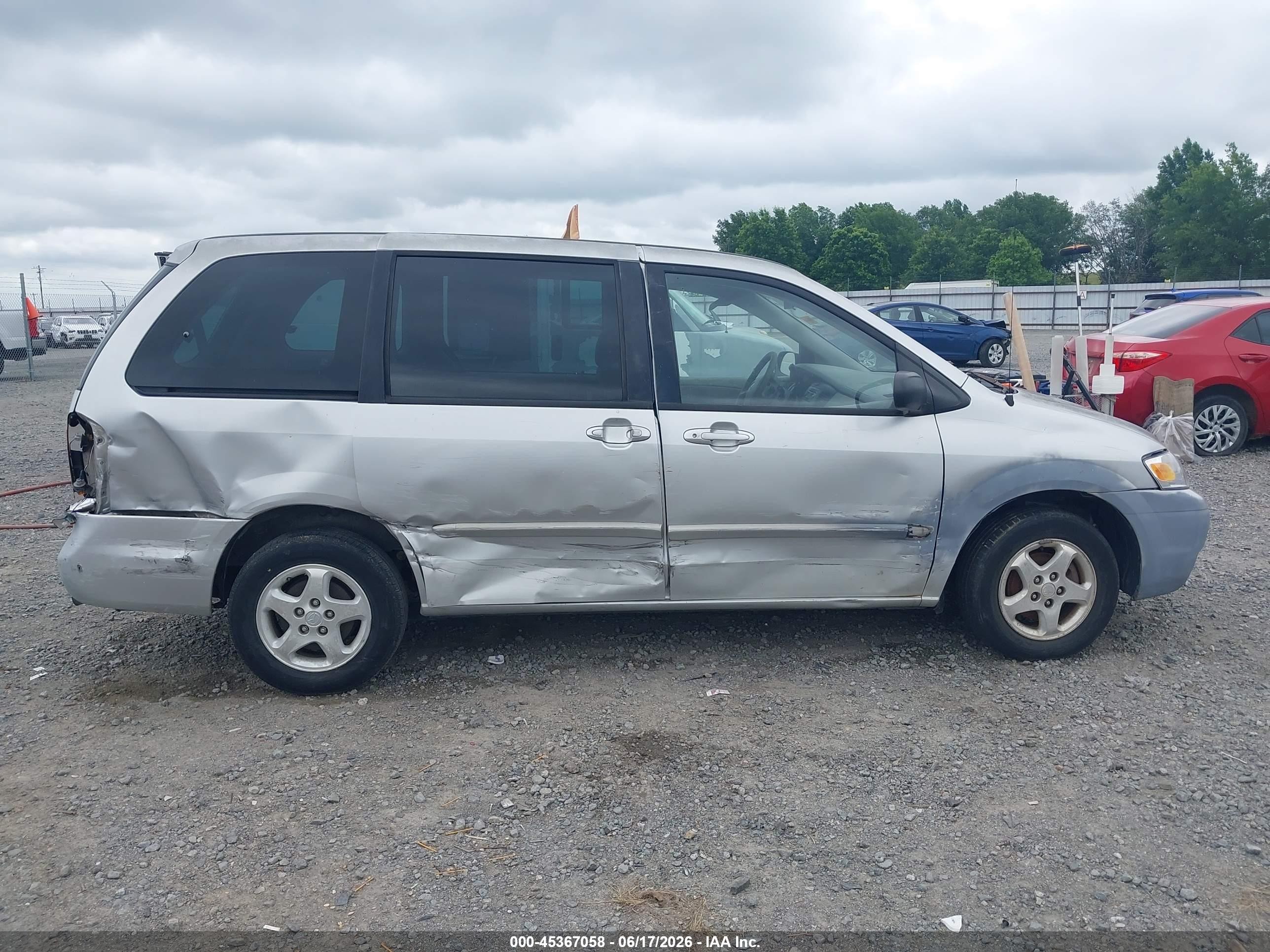 2001 Mazda Mpv Dx/es/lx Silver vin: JM3LW28Y610184015
