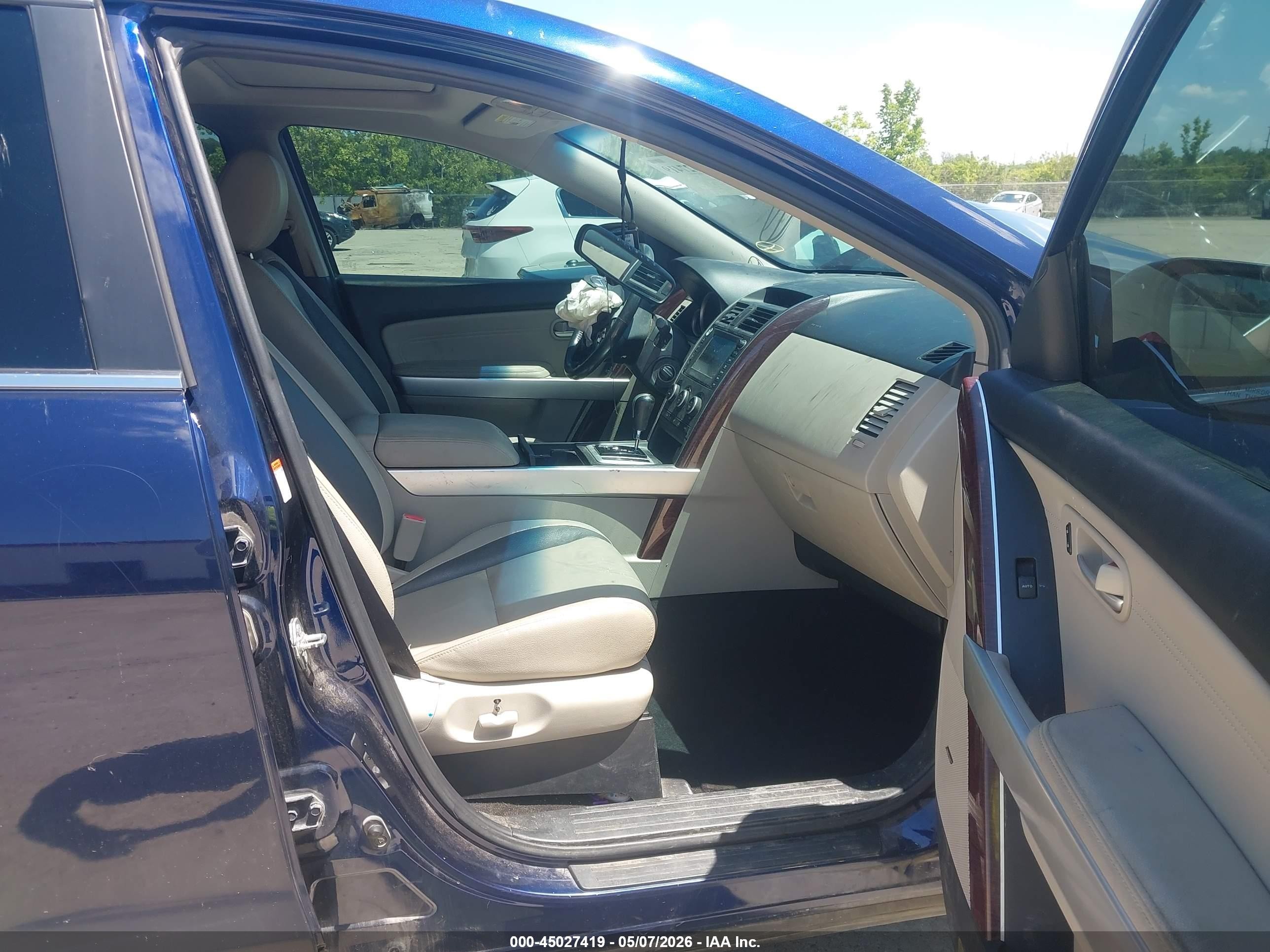 2009 Mazda Cx-9 Grand Touring Blue vin: JM3TB28A090180181