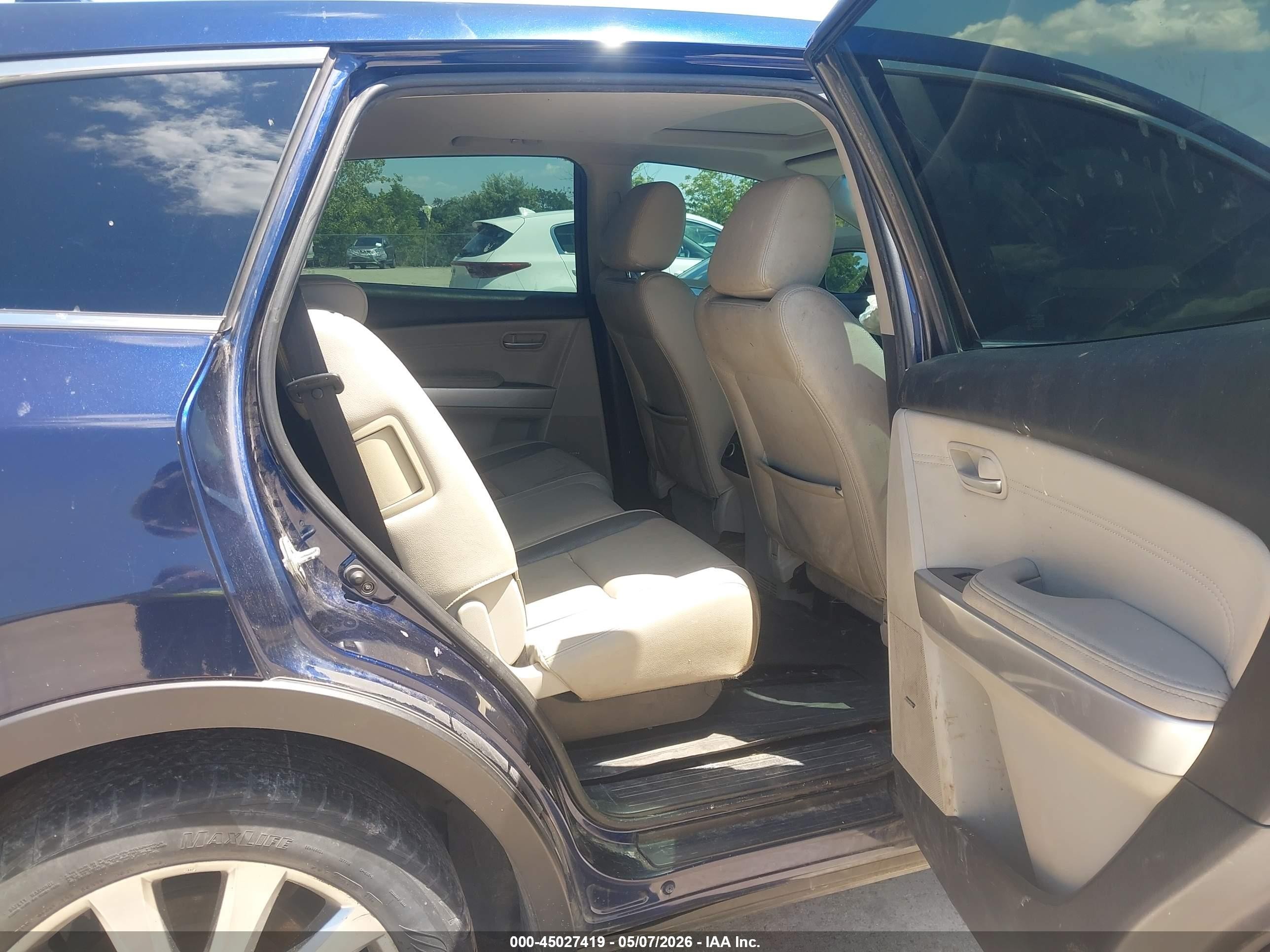 2009 Mazda Cx-9 Grand Touring Blue vin: JM3TB28A090180181