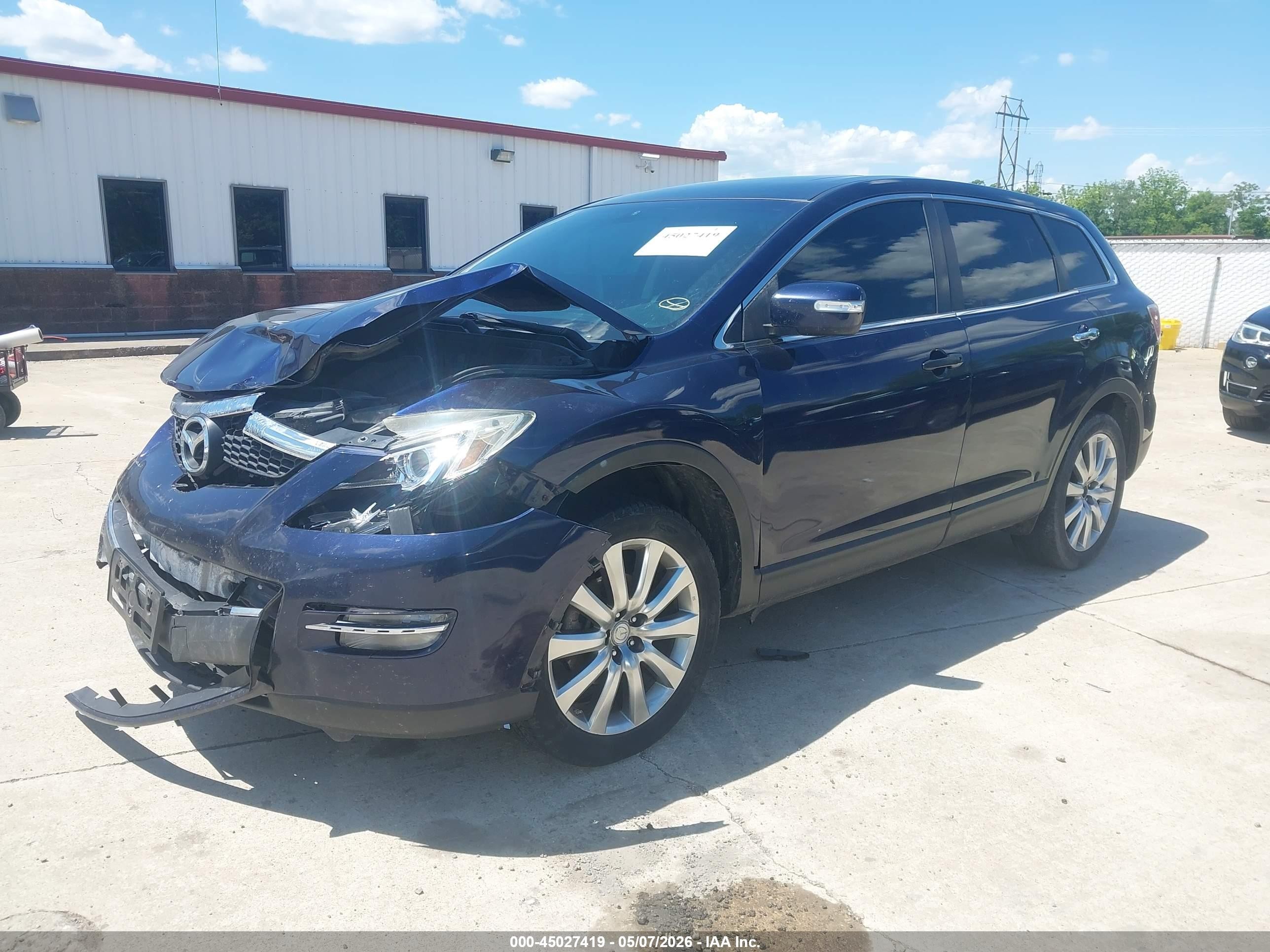 2009 Mazda Cx-9 Grand Touring Blue vin: JM3TB28A090180181