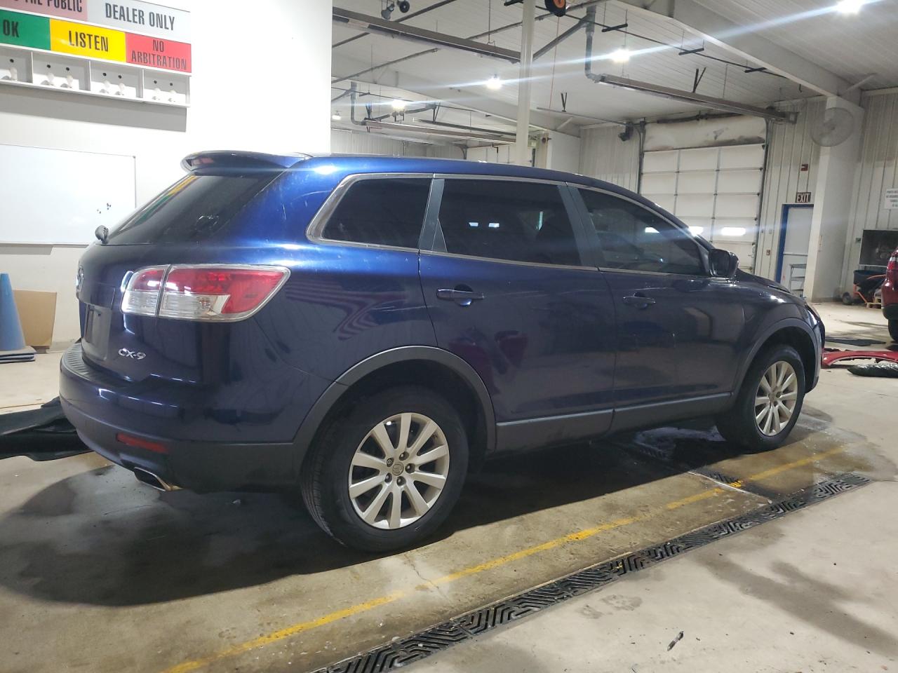 2008 Mazda Cx-9 Blue vin: JM3TB28A180152632 Damage: Right Qtr Panel, Heavy Scratch, 9 To 10 Inches