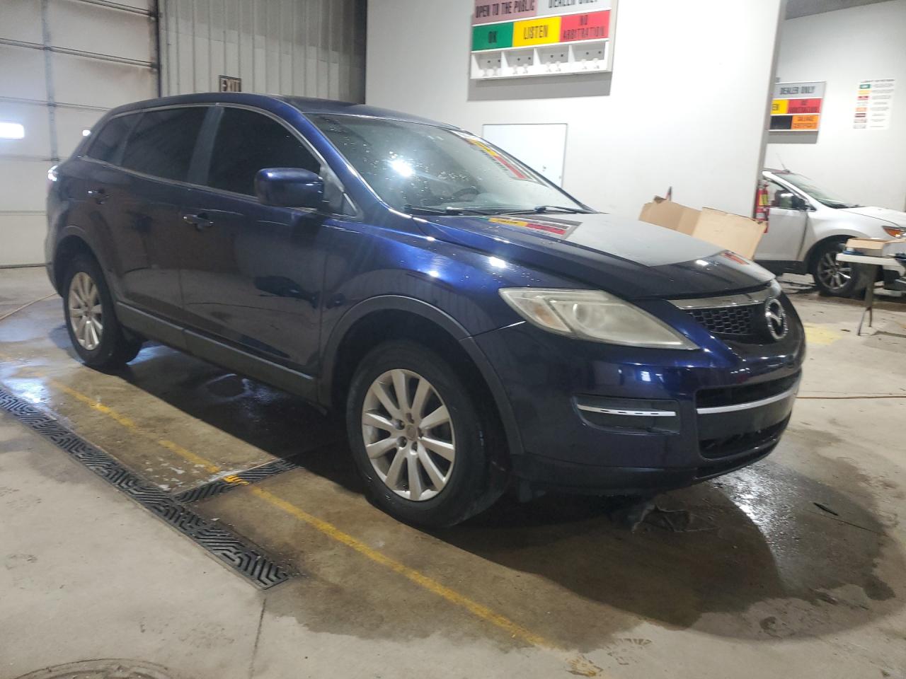 2008 Mazda Cx-9 Blue vin: JM3TB28A180152632 Damage: Right Front Fender, Dent(S) W/ Paint Dmg, 1 To 2 Inches