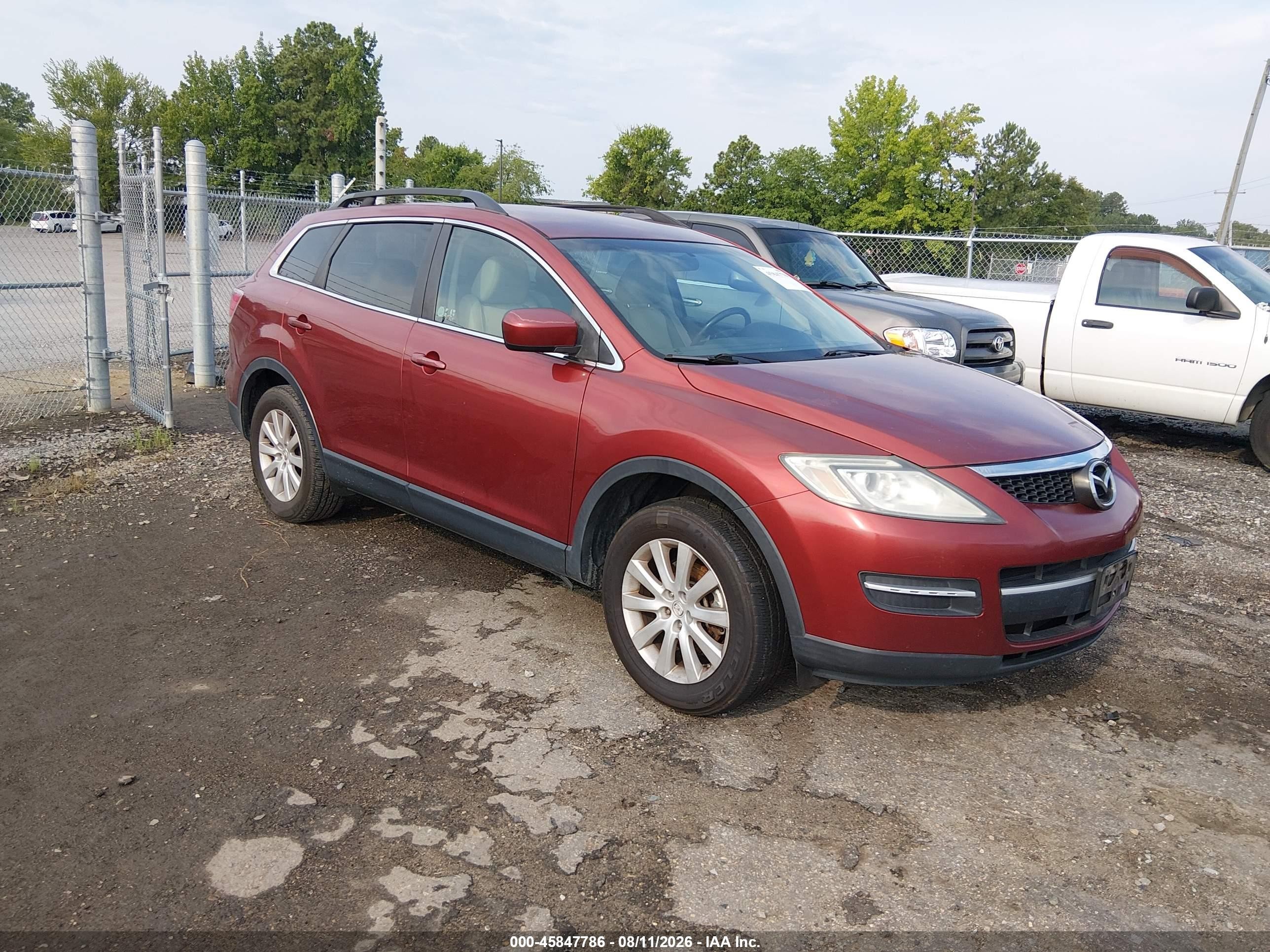 2008 Mazda Cx-9 Touring Красный vin: JM3TB28A380159730
