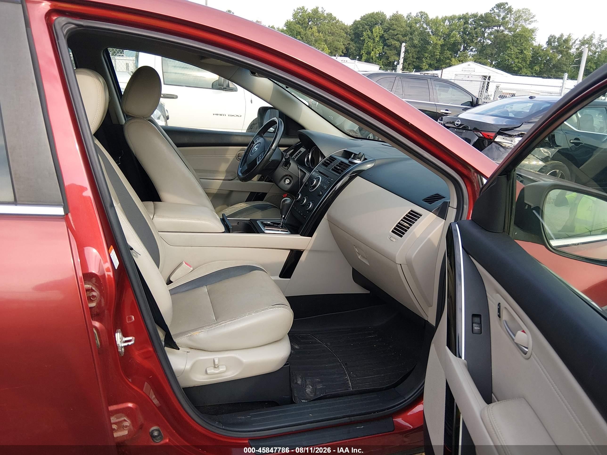 2008 Mazda Cx-9 Touring Красный vin: JM3TB28A380159730