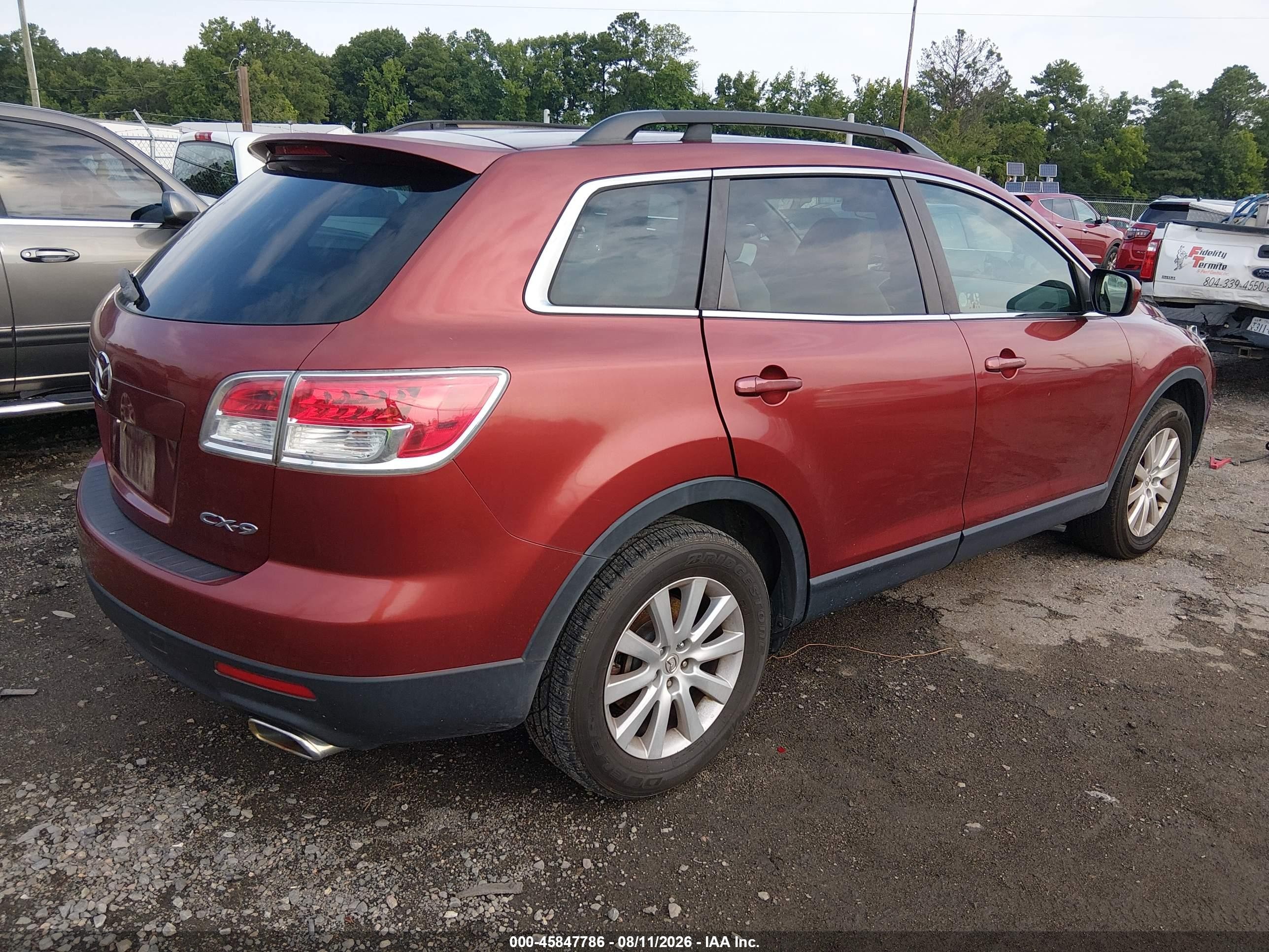 2008 Mazda Cx-9 Touring Красный vin: JM3TB28A380159730