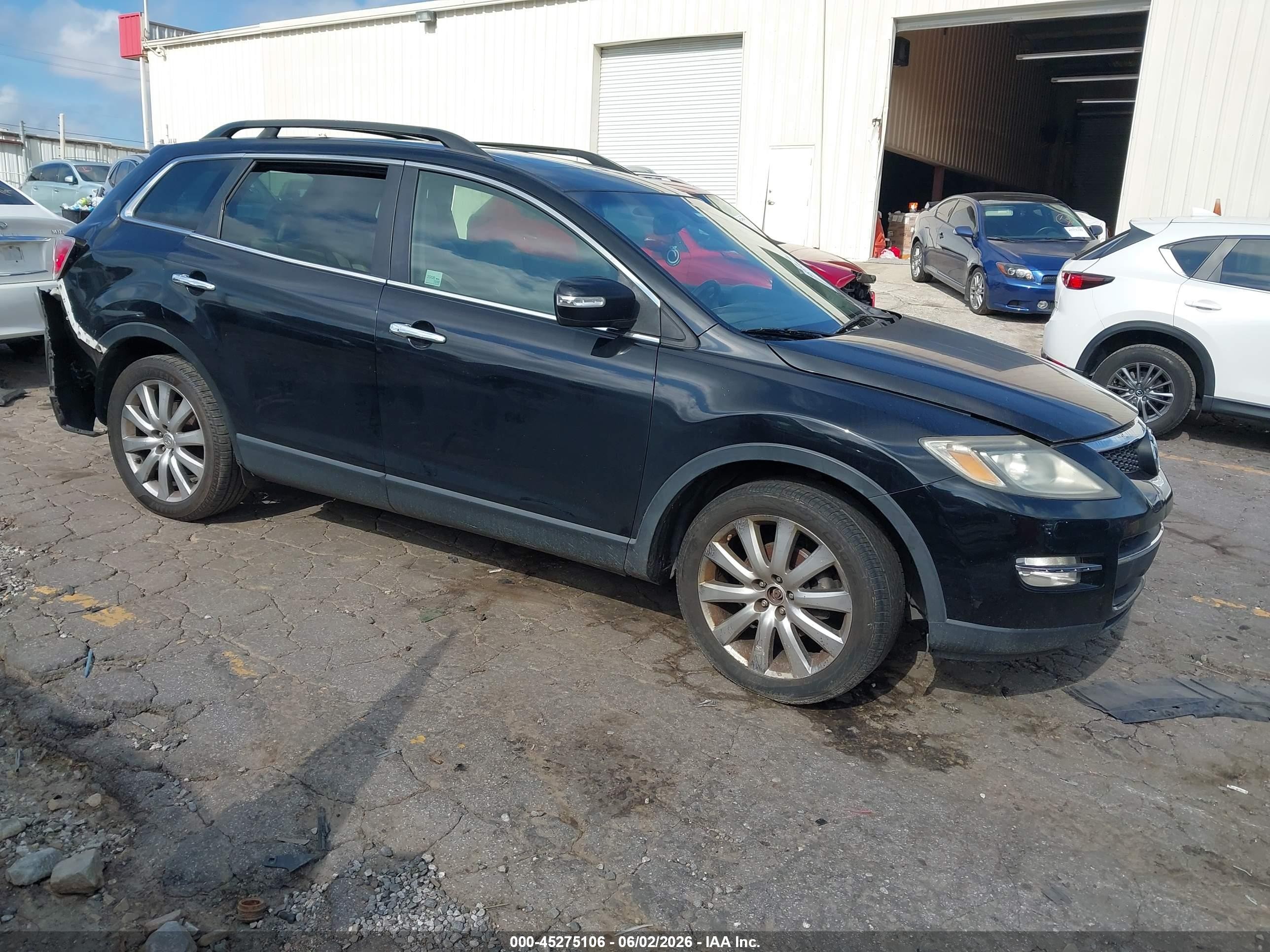 2008 Mazda Cx-9 Grand Touring Black vin: JM3TB28A480158201
