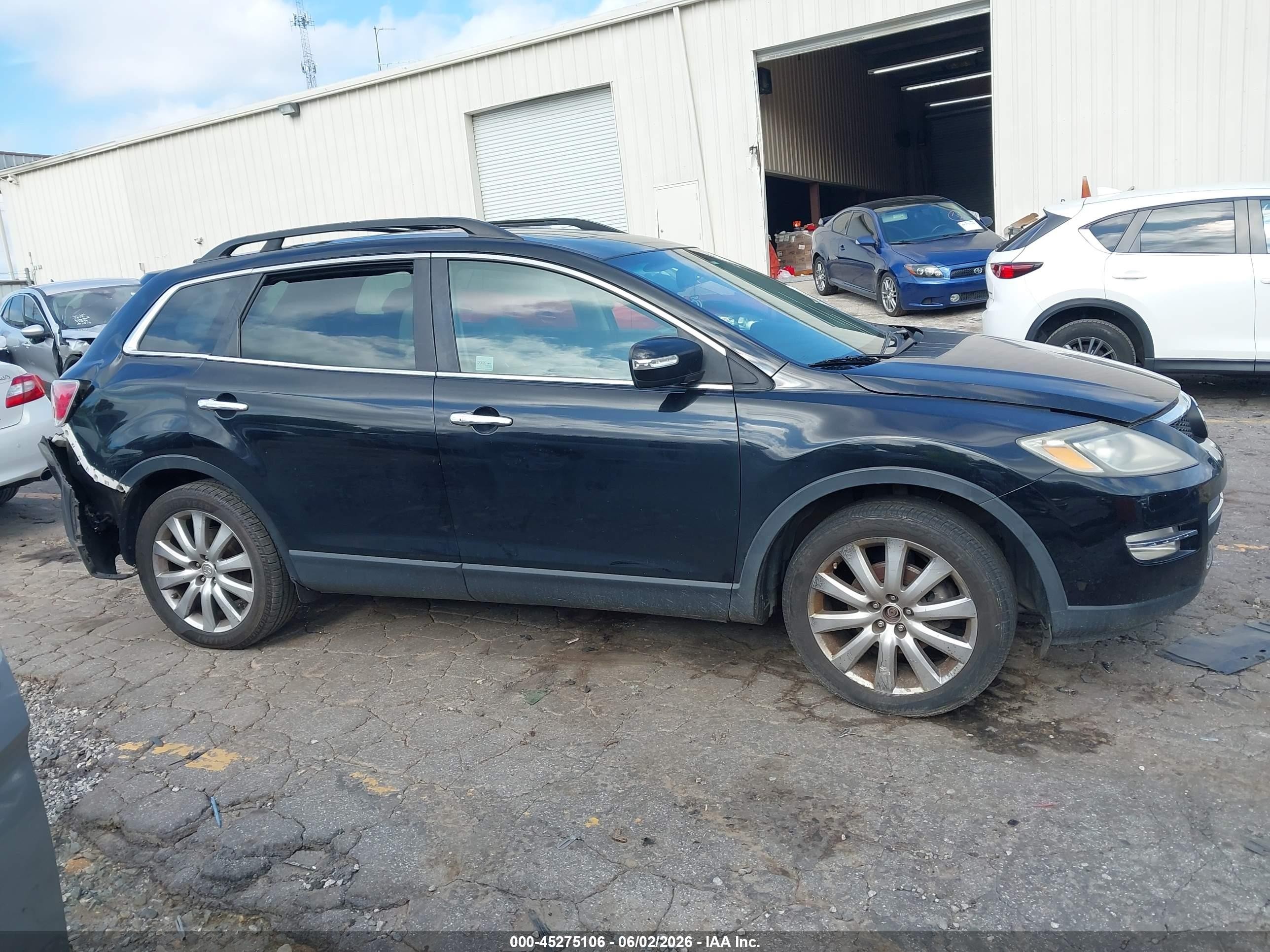 2008 Mazda Cx-9 Grand Touring Black vin: JM3TB28A480158201