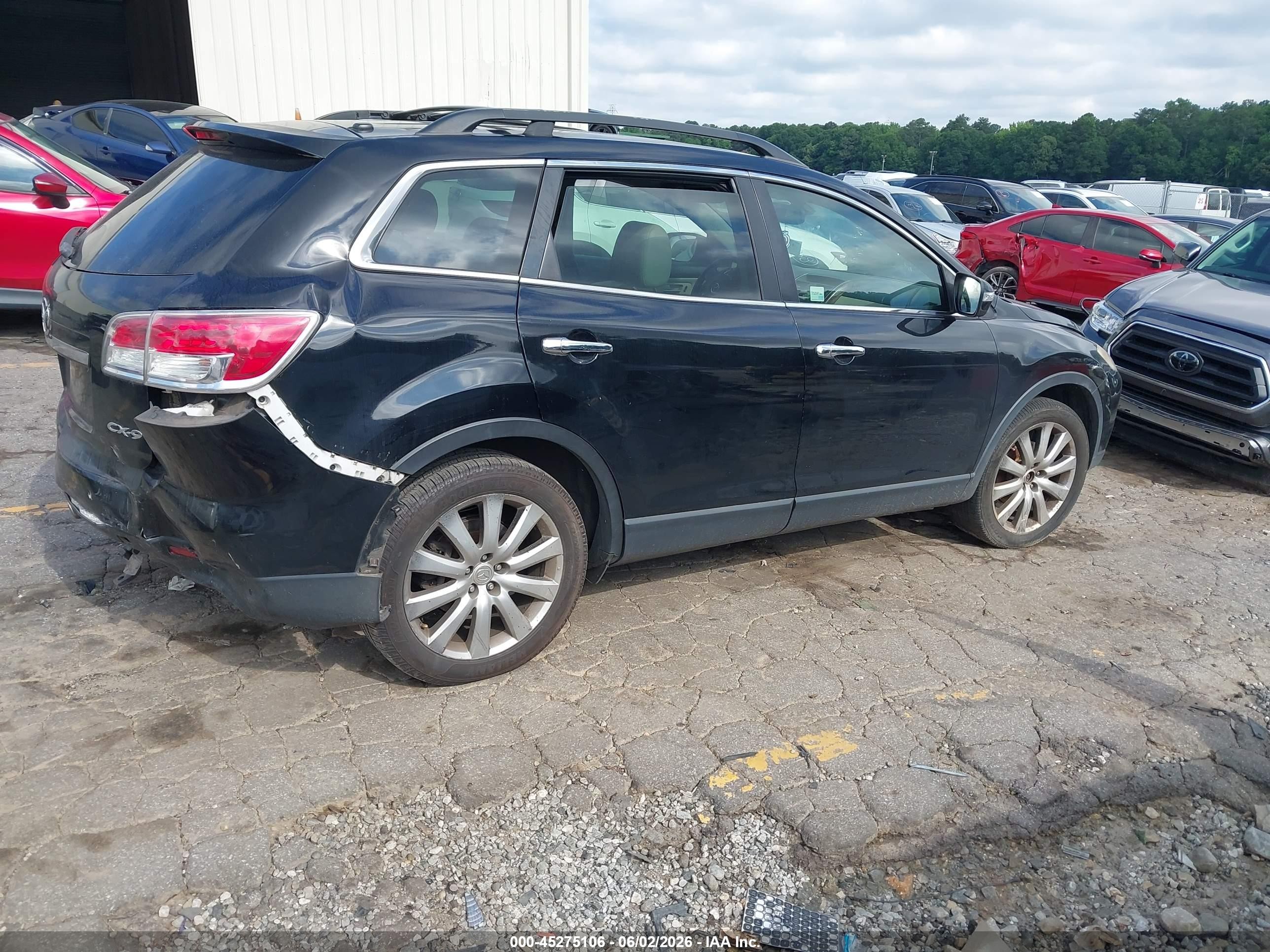 2008 Mazda Cx-9 Grand Touring Black vin: JM3TB28A480158201