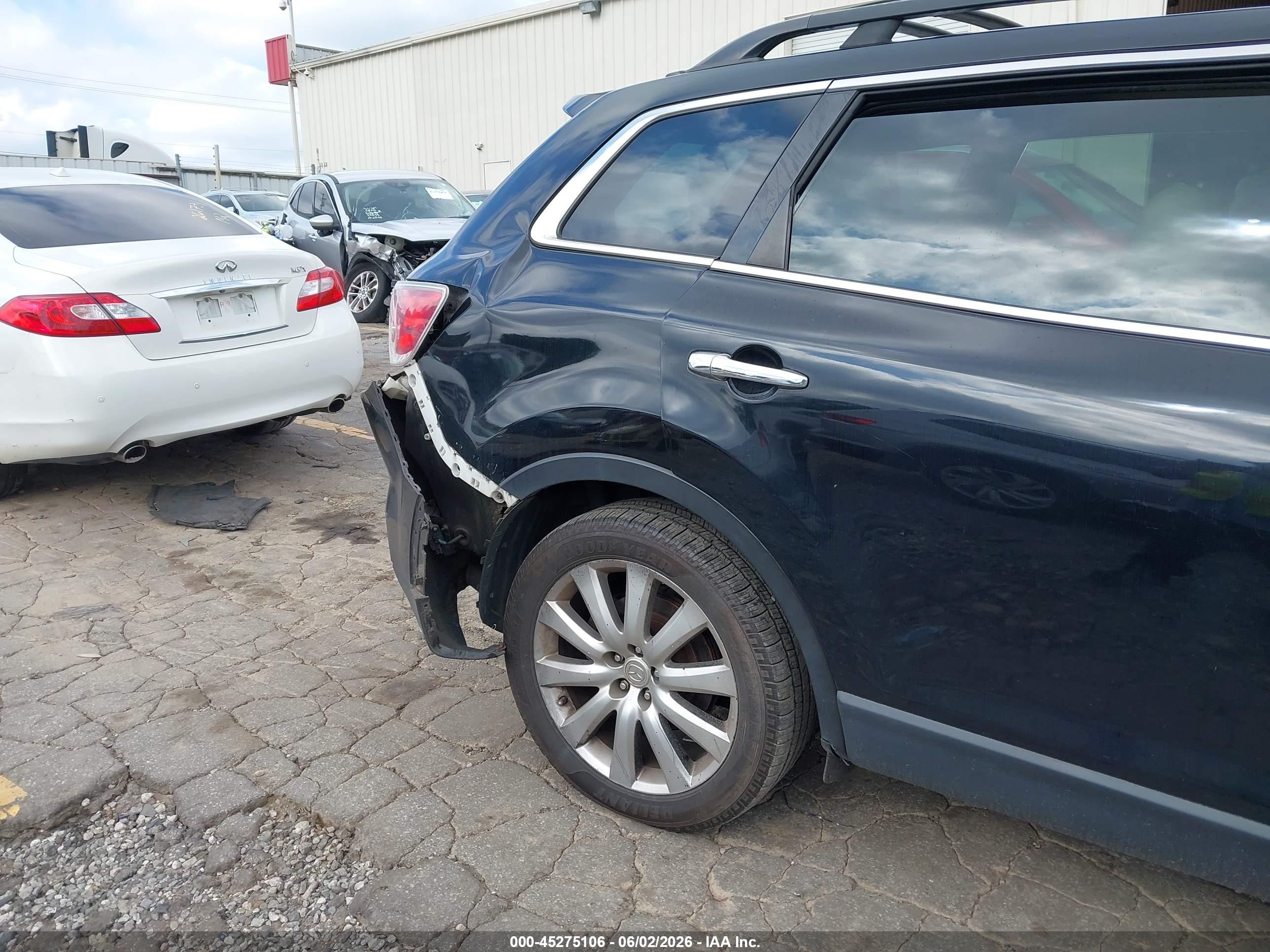 2008 Mazda Cx-9 Grand Touring Black vin: JM3TB28A480158201