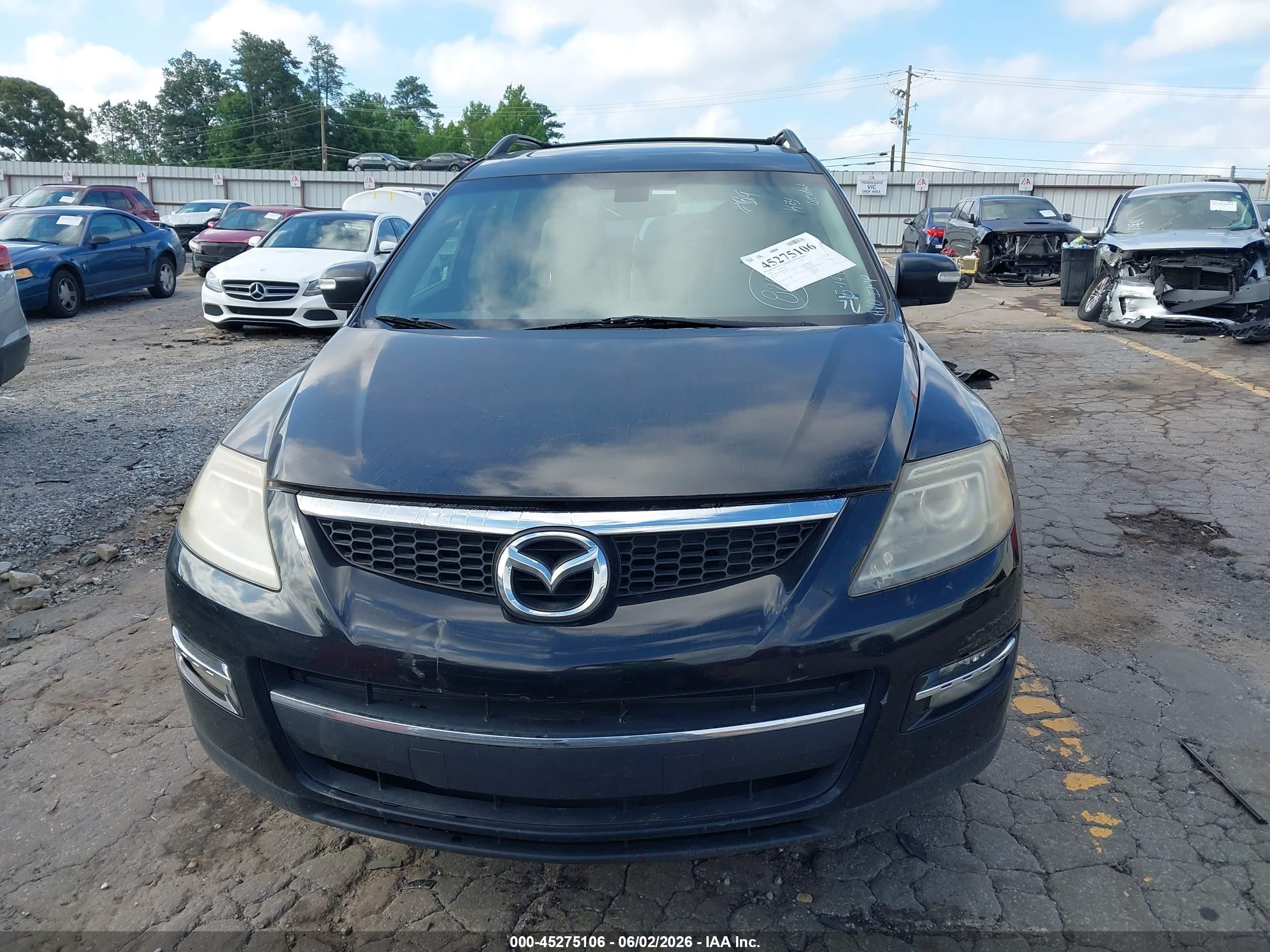 2008 Mazda Cx-9 Grand Touring Black vin: JM3TB28A480158201