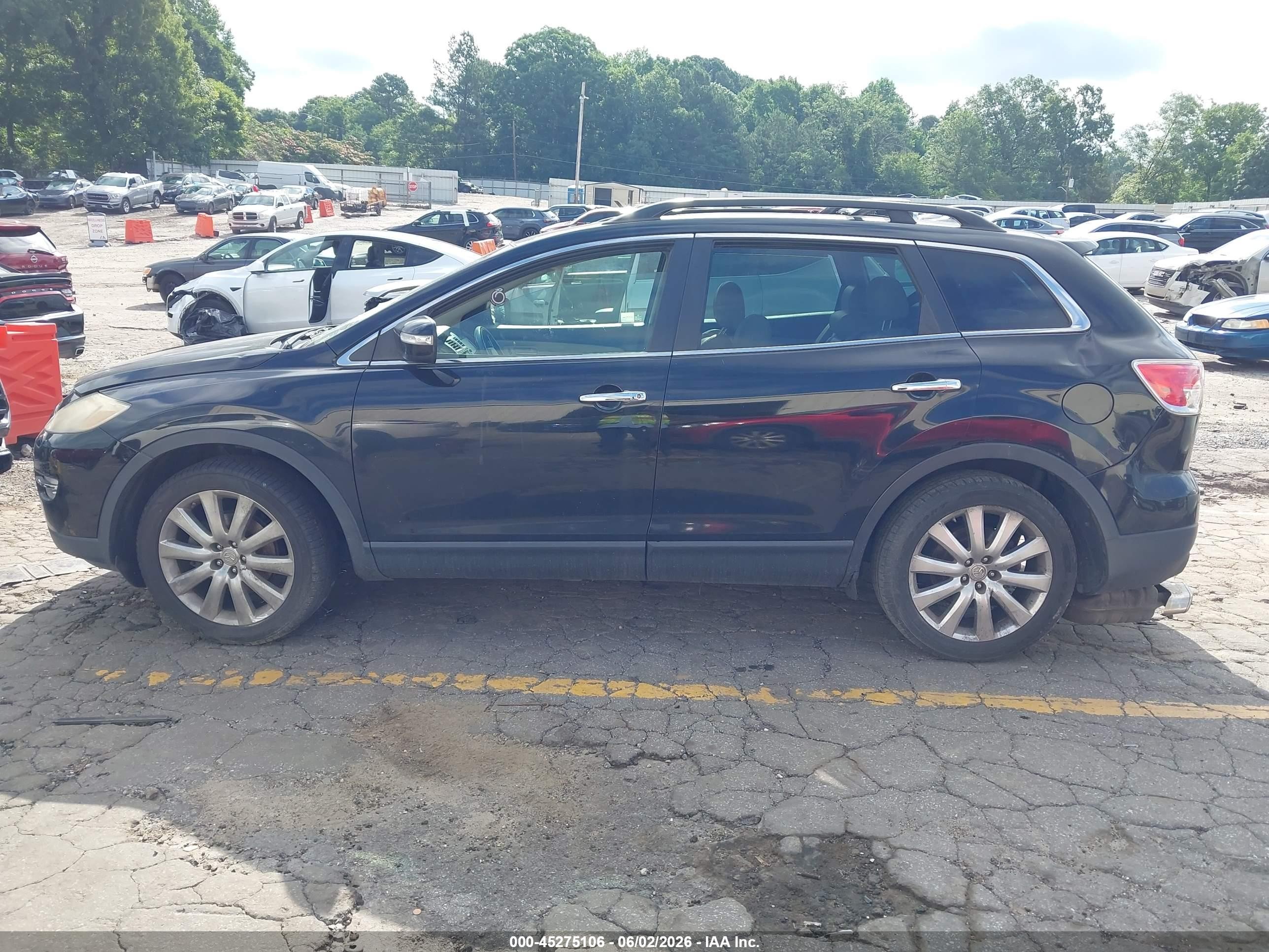 2008 Mazda Cx-9 Grand Touring Black vin: JM3TB28A480158201