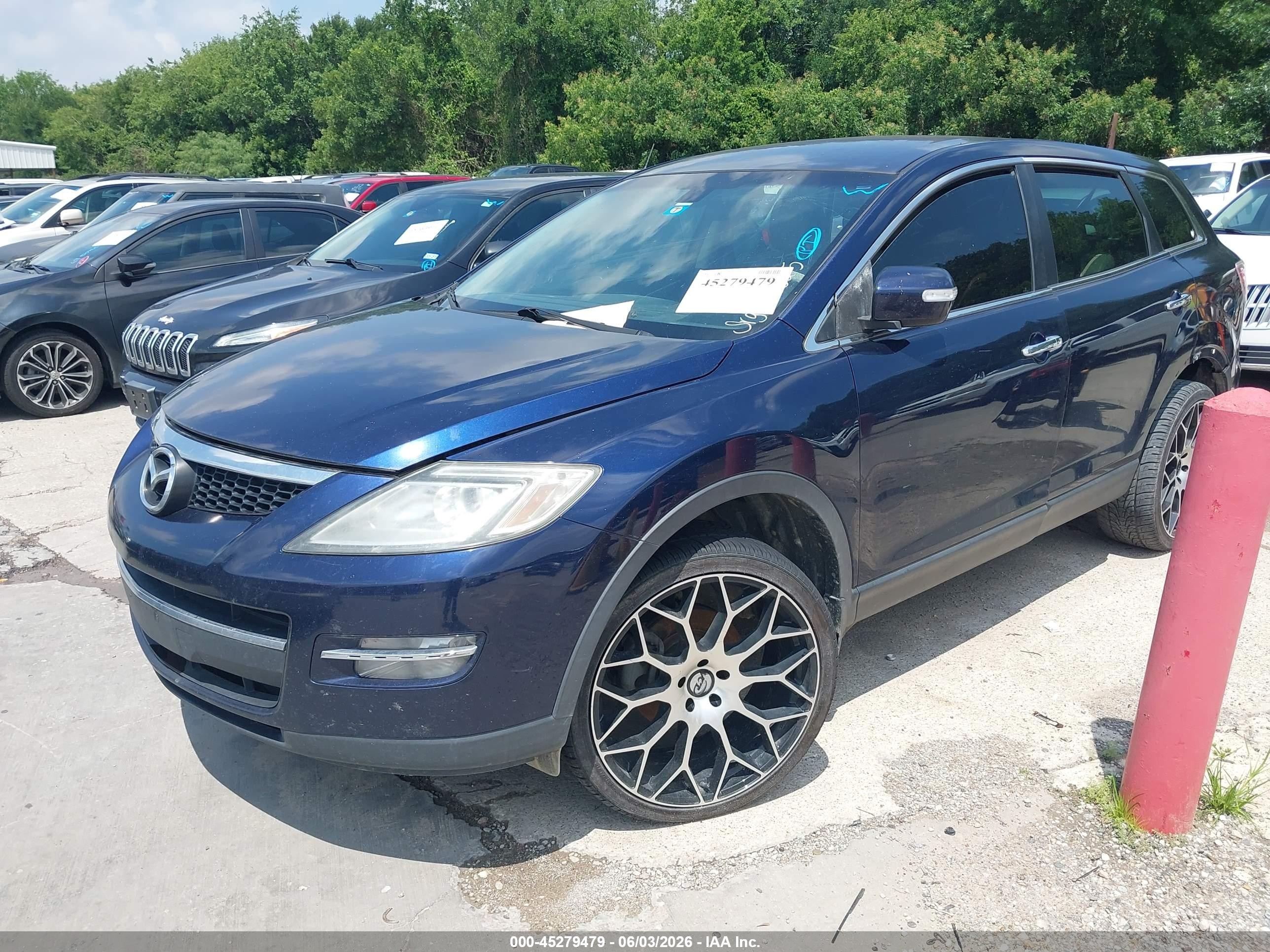 2008 Mazda Cx-9 Grand Touring Blue vin: JM3TB28A580139365