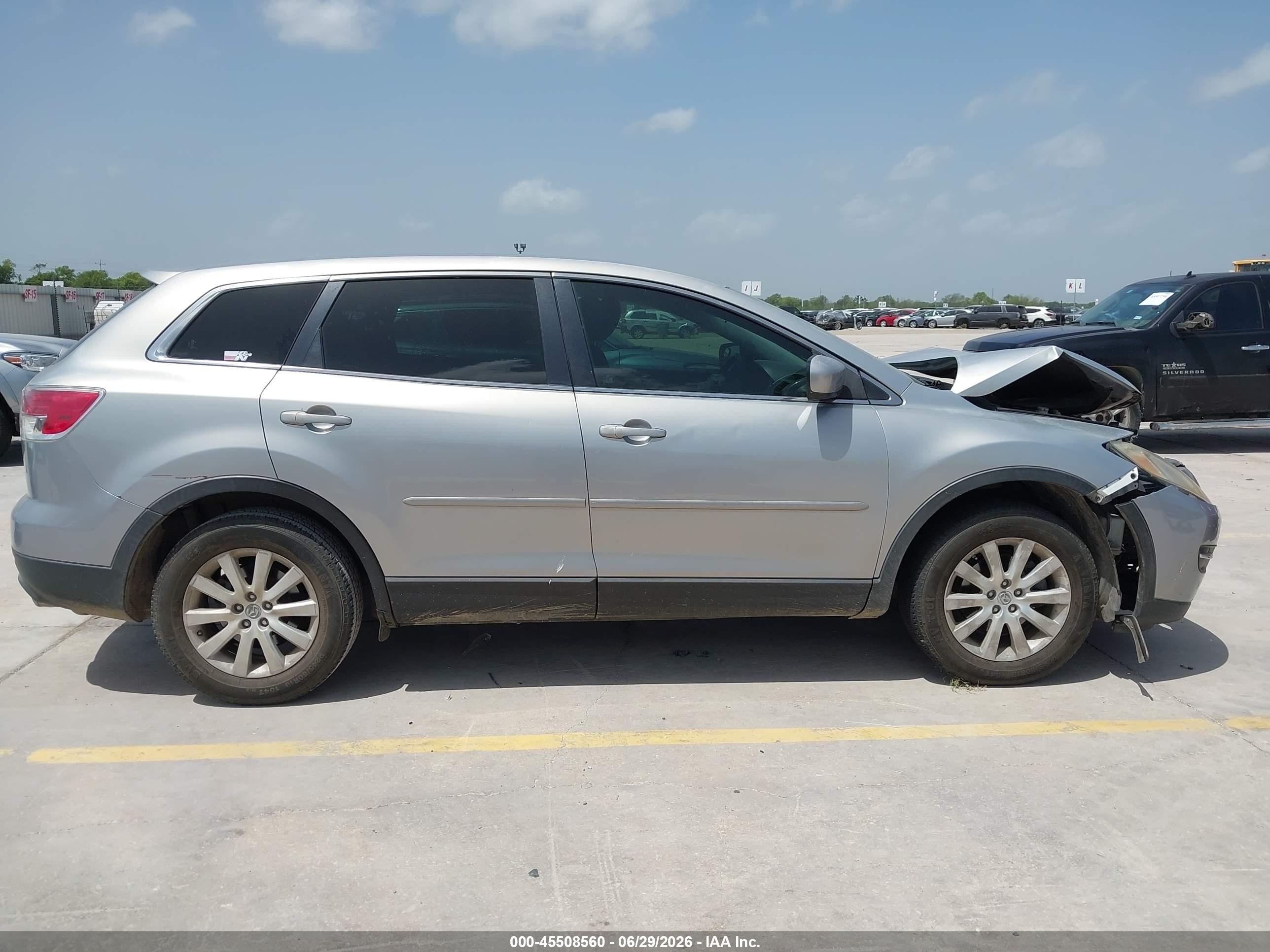 2008 Mazda Cx-9 Sport Silver vin: JM3TB28A580146476