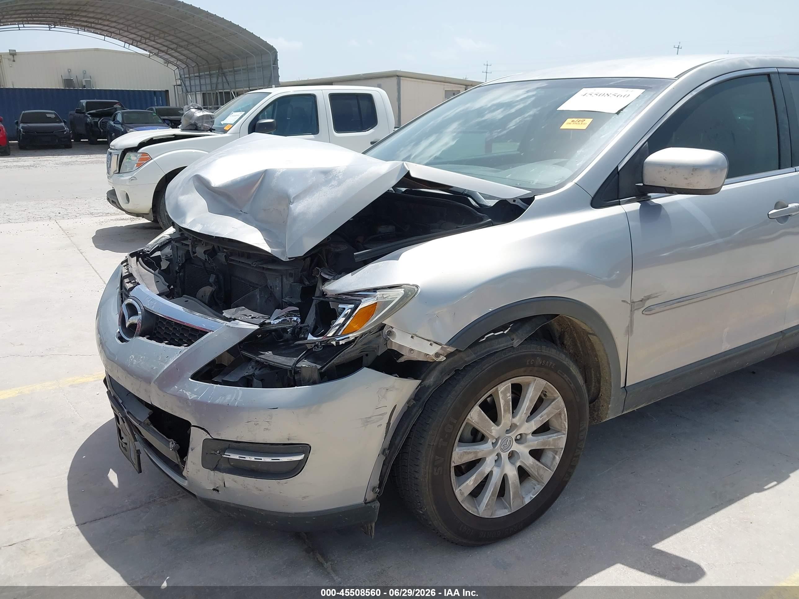 2008 Mazda Cx-9 Sport Silver vin: JM3TB28A580146476