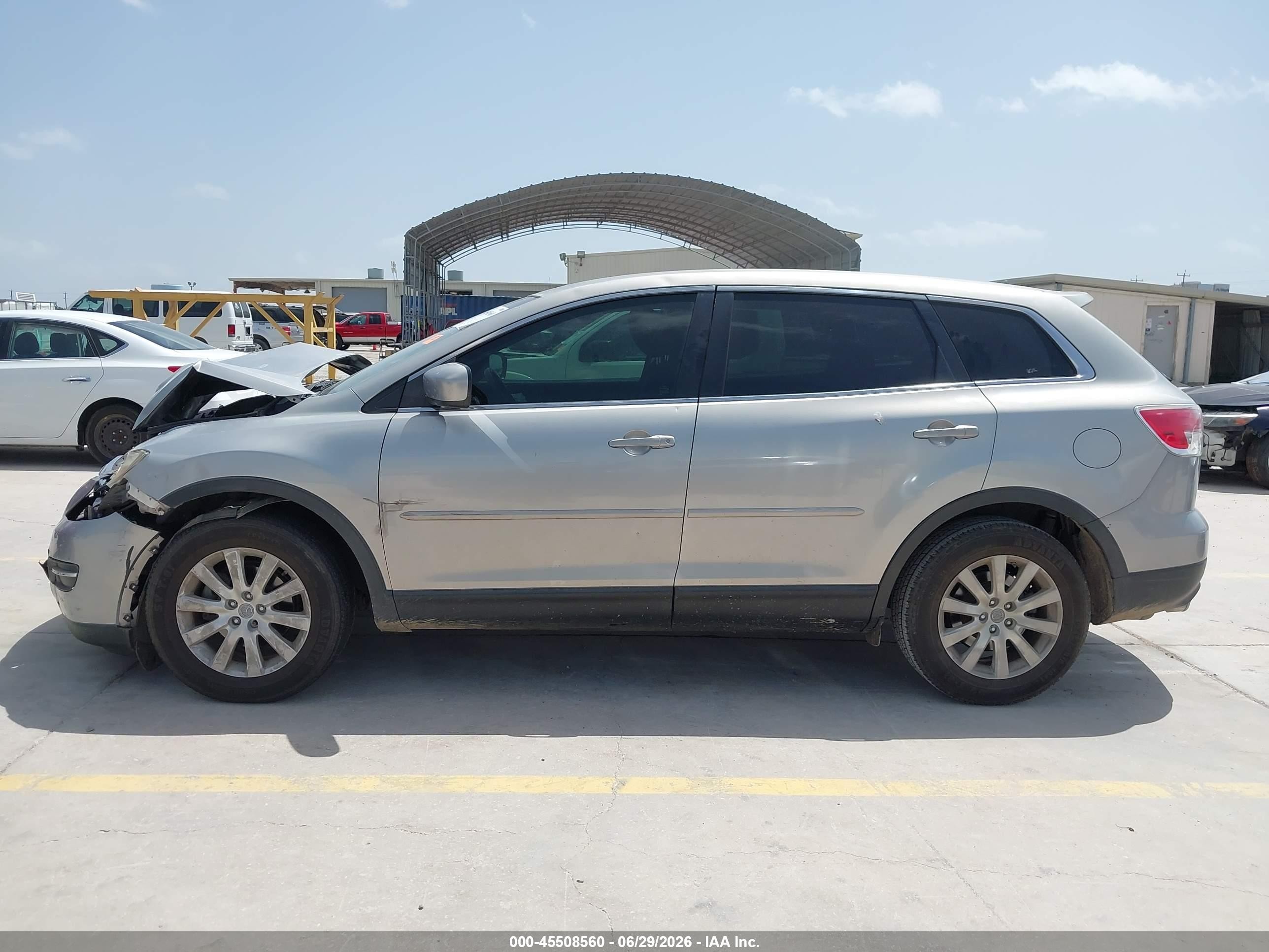 2008 Mazda Cx-9 Sport Silver vin: JM3TB28A580146476