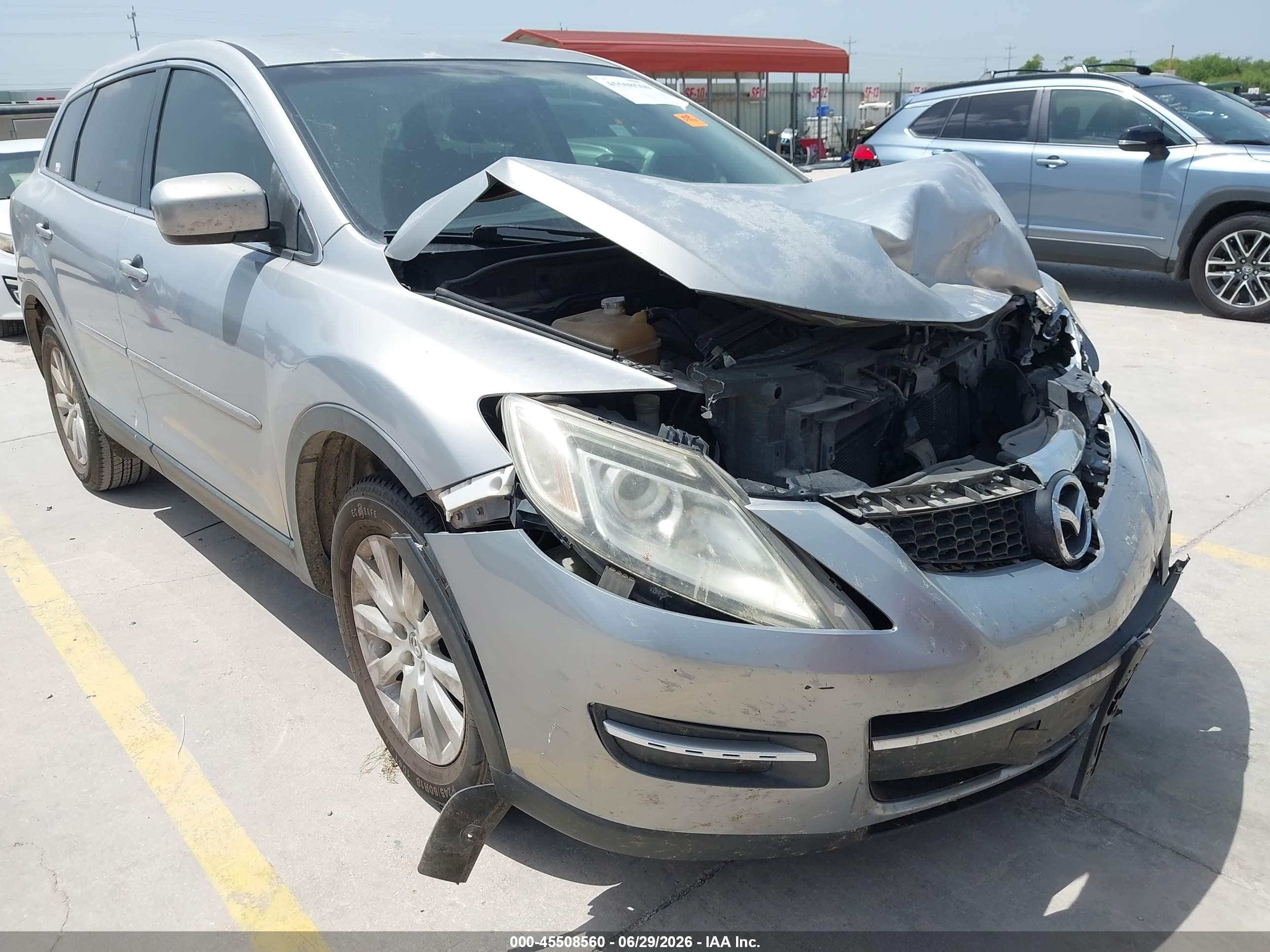 2008 Mazda Cx-9 Sport Silver vin: JM3TB28A580146476